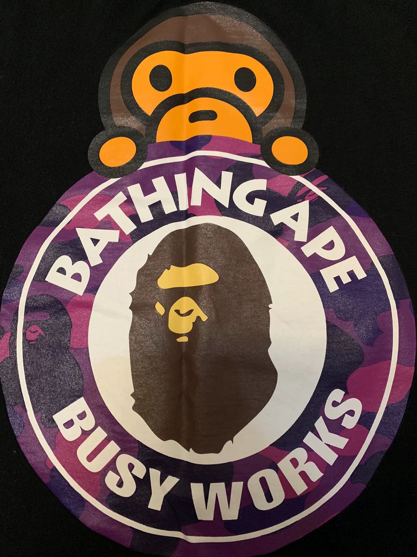 Bape Bape Camo Ape Head Purple T-Shirt M Men Size US M / EU 48-50 / 2 - 2 Thumbnail