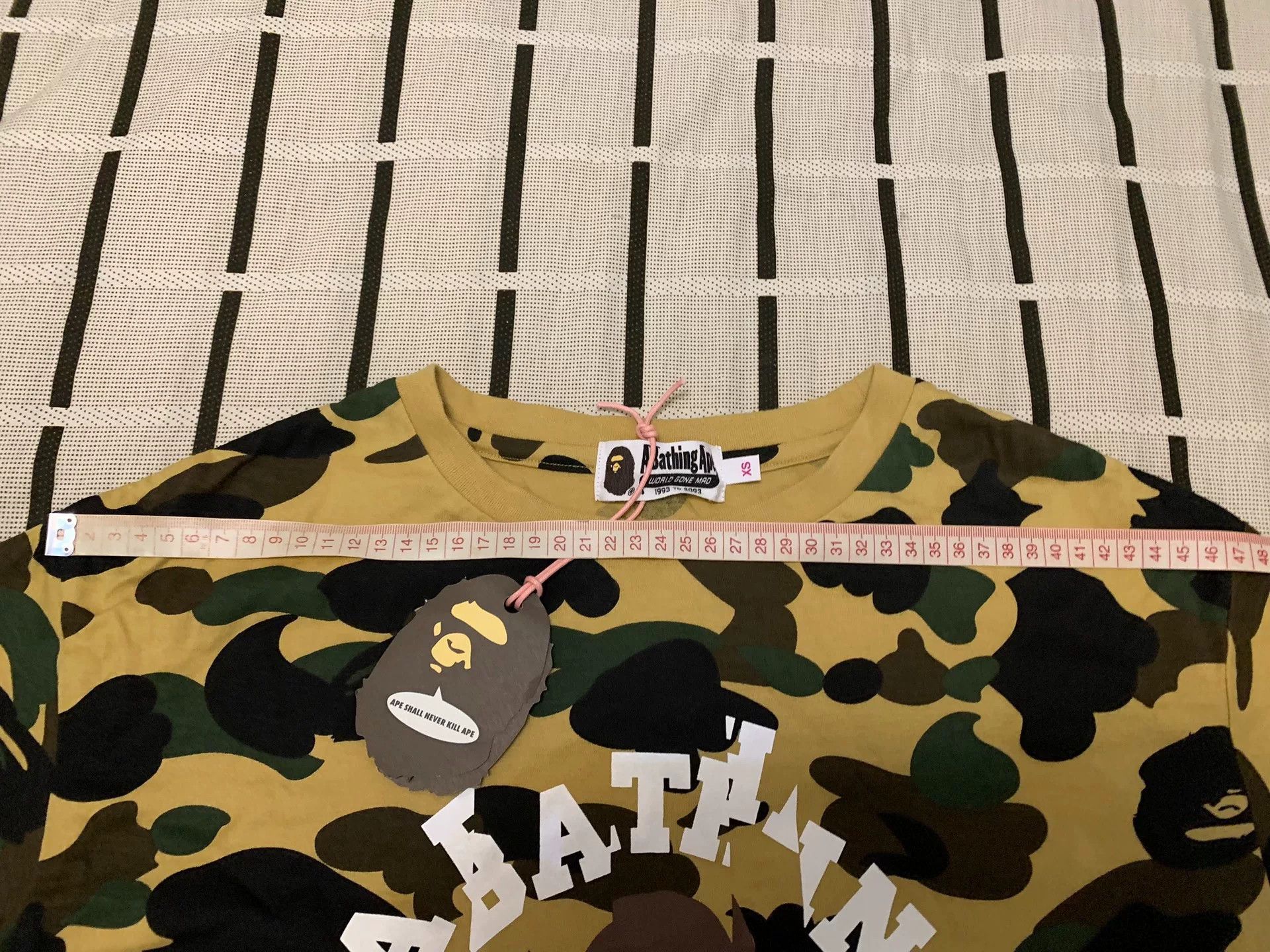 Bape Bape Camo Ape Head Yellow T-Shirt XS Women Size XS / US 0-2 / IT 36-38 - 9 Thumbnail