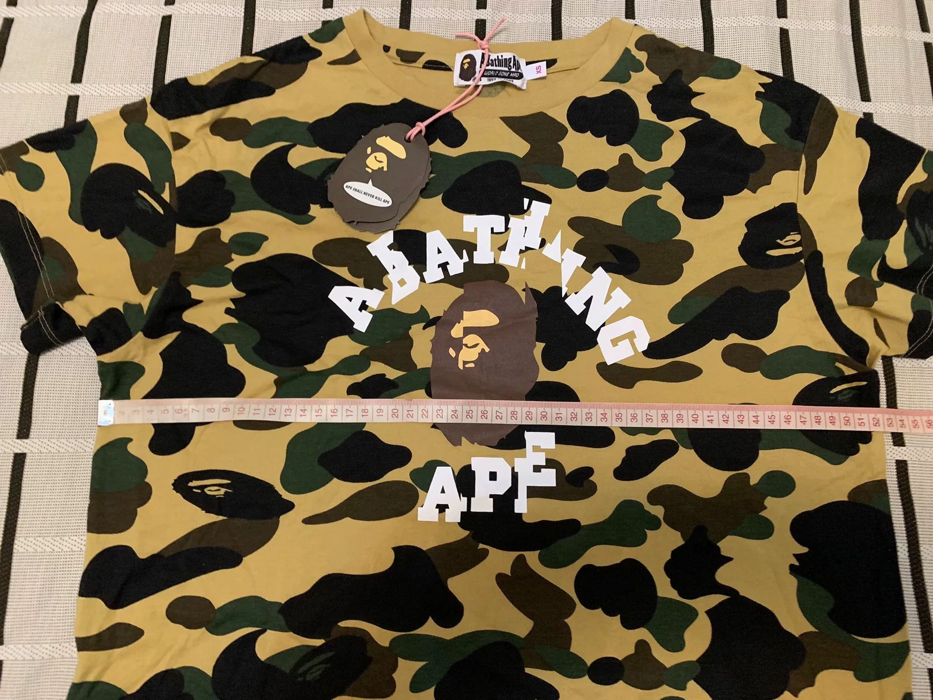 Bape Bape Camo Ape Head Yellow T-Shirt XS Women Size XS / US 0-2 / IT 36-38 - 8 Thumbnail