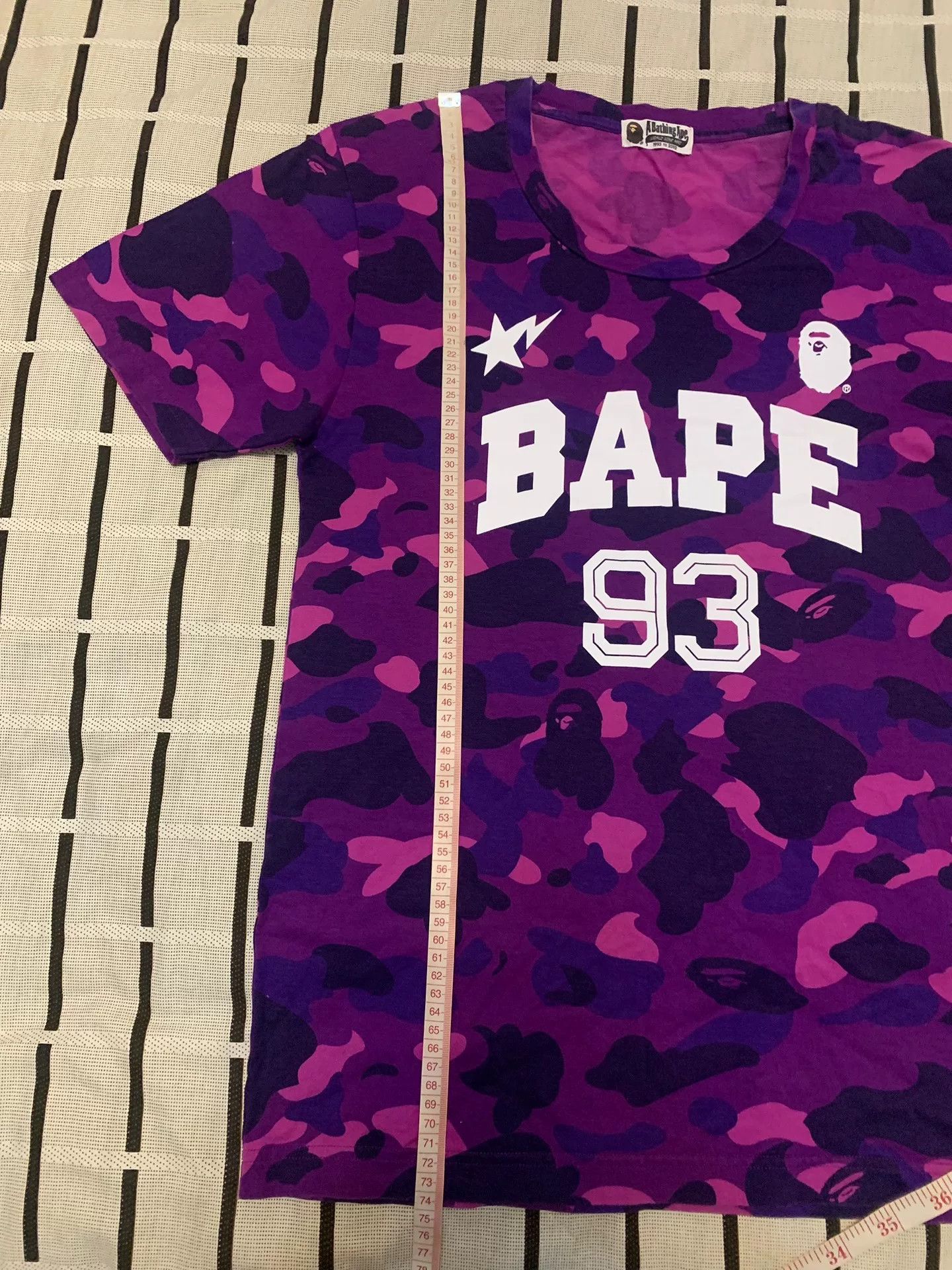 Bape Bape Camo Ape Head Purple T-Shirt Men Size US M / EU 48-50 / 2 - 6 Thumbnail