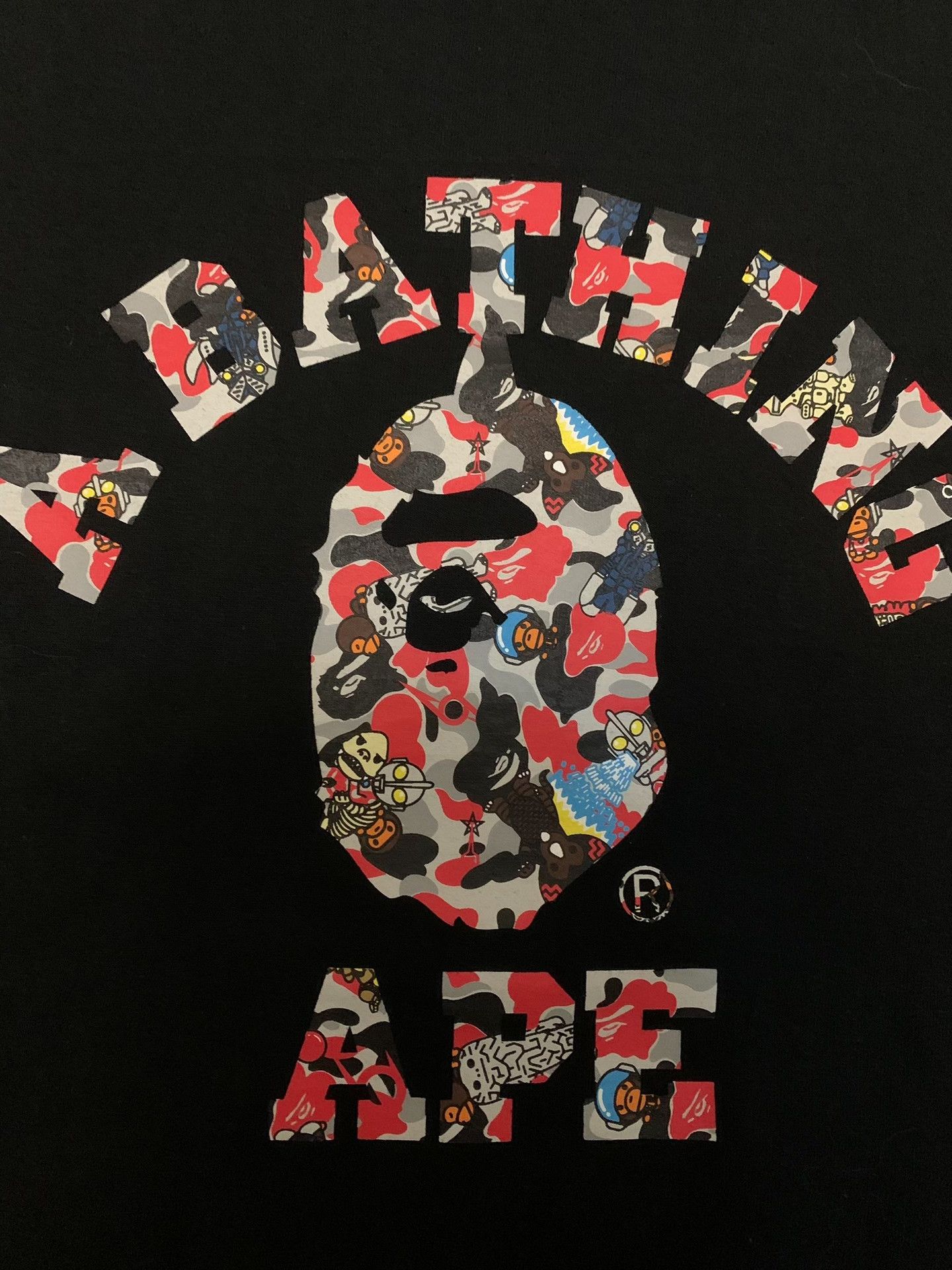Bape Bape Ape Head T-Shirt XL Men Size US XL / EU 56 / 4 - 2 Thumbnail