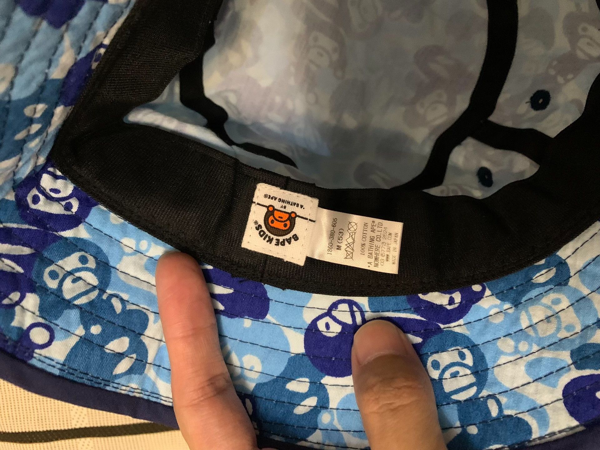 Bape Bape Camo Blue Hat L Men Size ONE SIZE - 5 Thumbnail