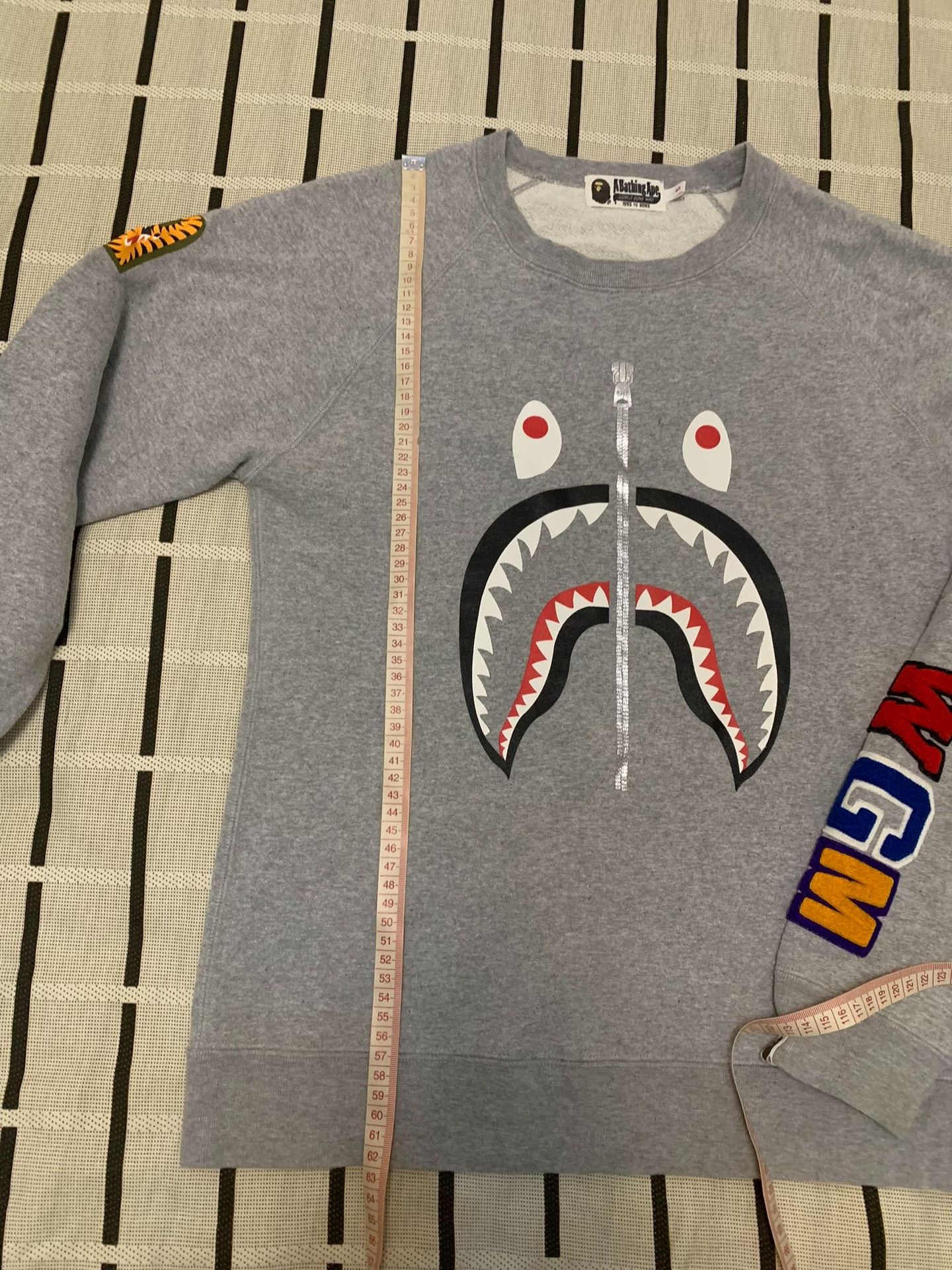 Bape Bape Shark Gray Hoodie S Men Size US S / EU 44-46 / 1 - 7 Thumbnail