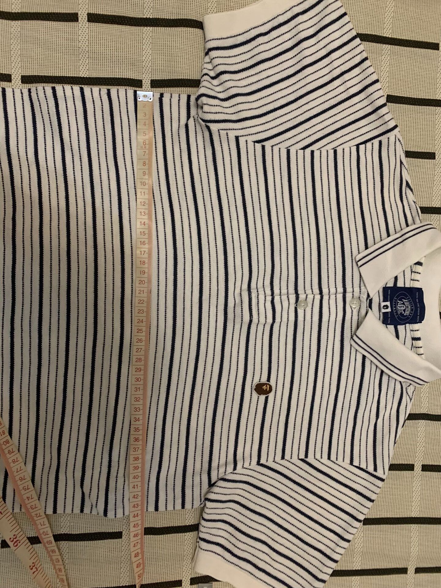Bape Bape Striped Ape Head Gold Polo S Men Size US S / EU 44-46 / 1 - 8 Thumbnail