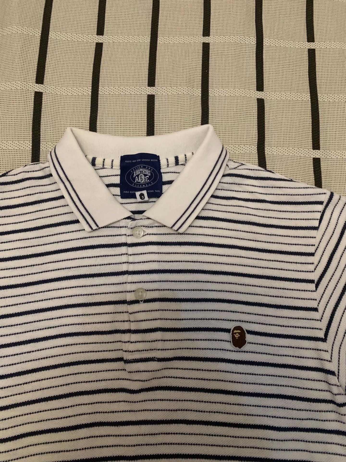 Bape Bape Striped Ape Head Gold Polo S Men Size US S / EU 44-46 / 1 - 3 Thumbnail