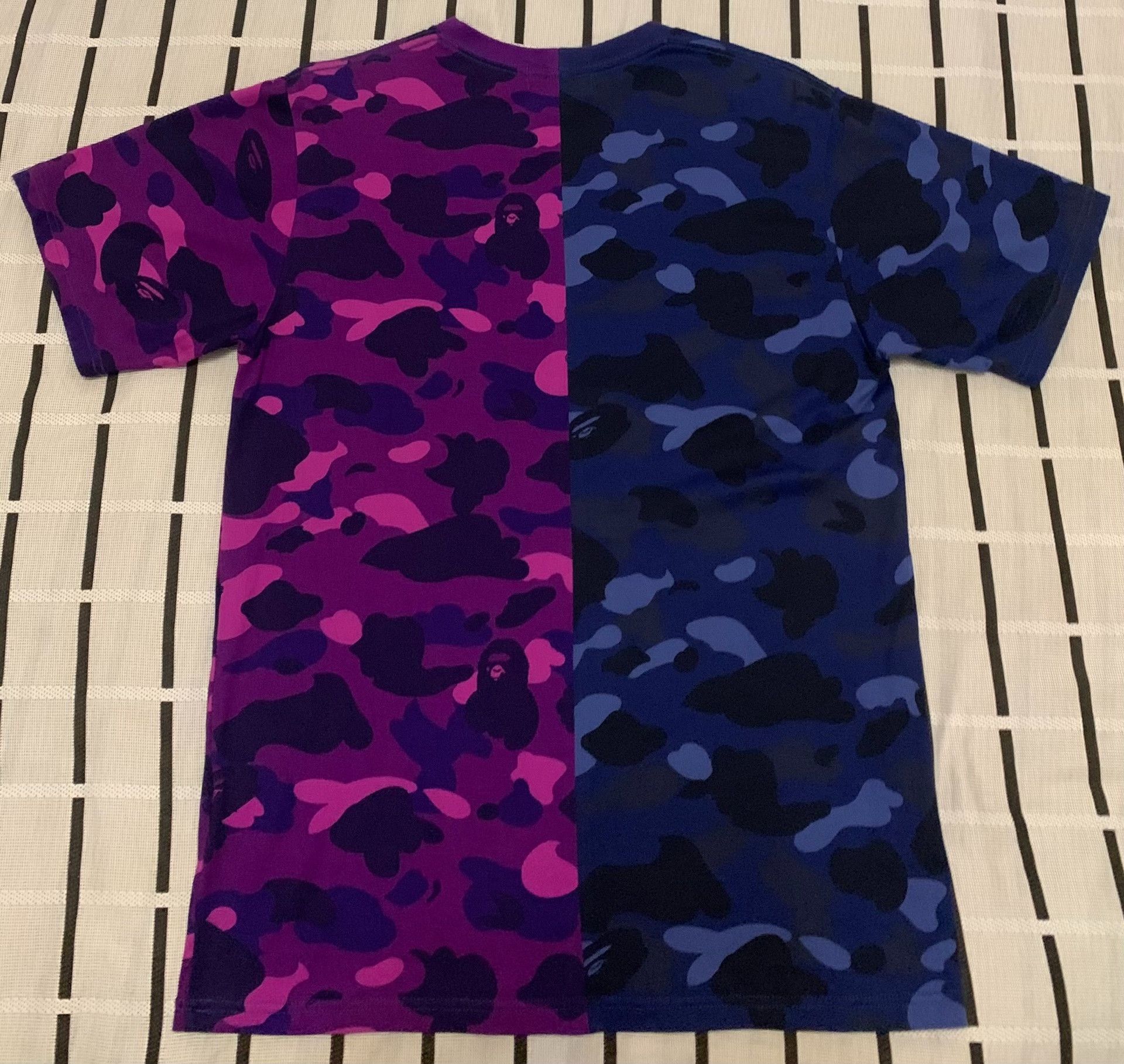 Bape Bape Shark Camo Purple T-Shirt L Men Size US L / EU 52-54 / 3 - 2 Thumbnail