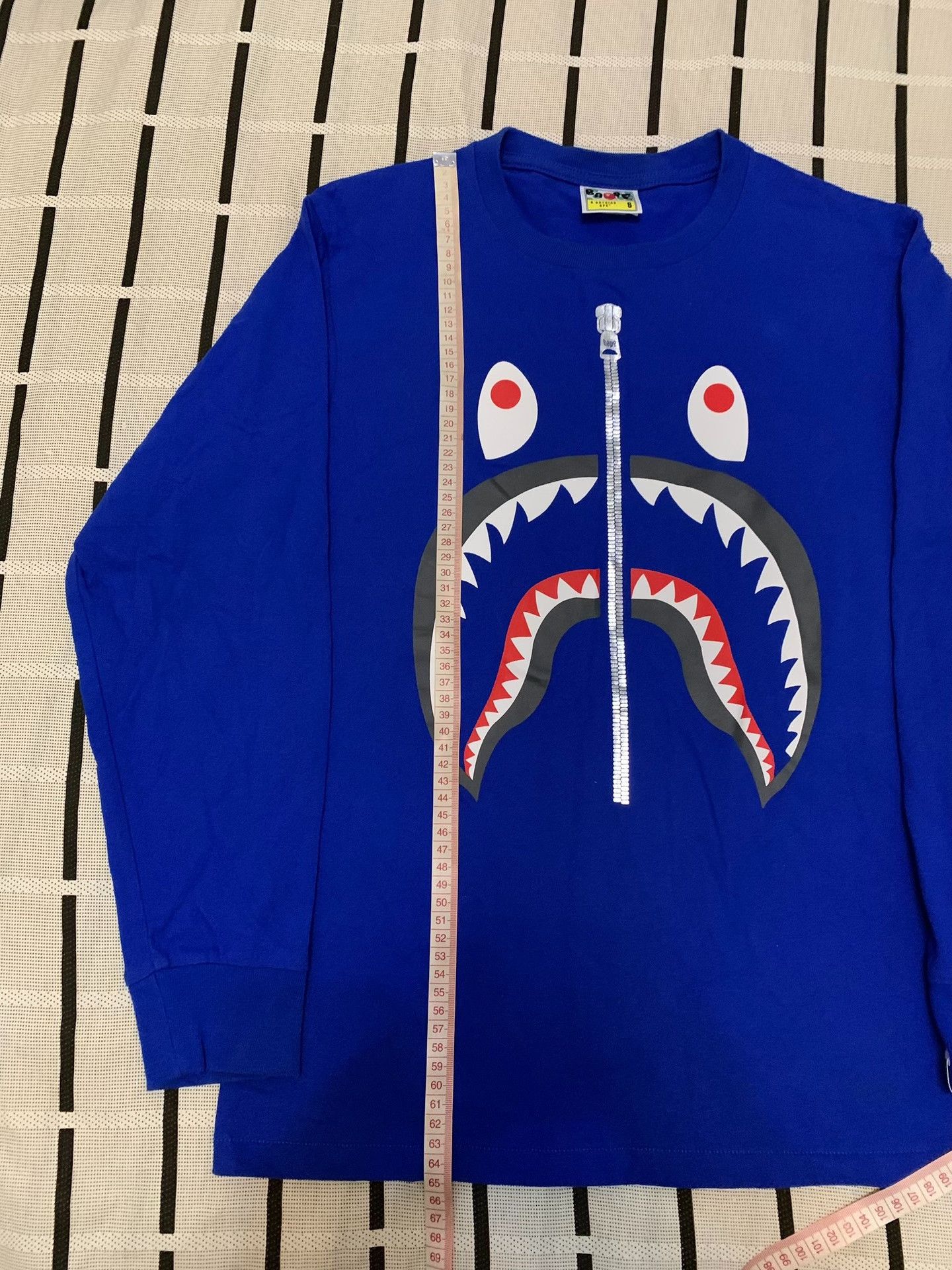Bape Bape Shark Blue T-Shirt S Men Size US S / EU 44-46 / 1 - 7 Thumbnail