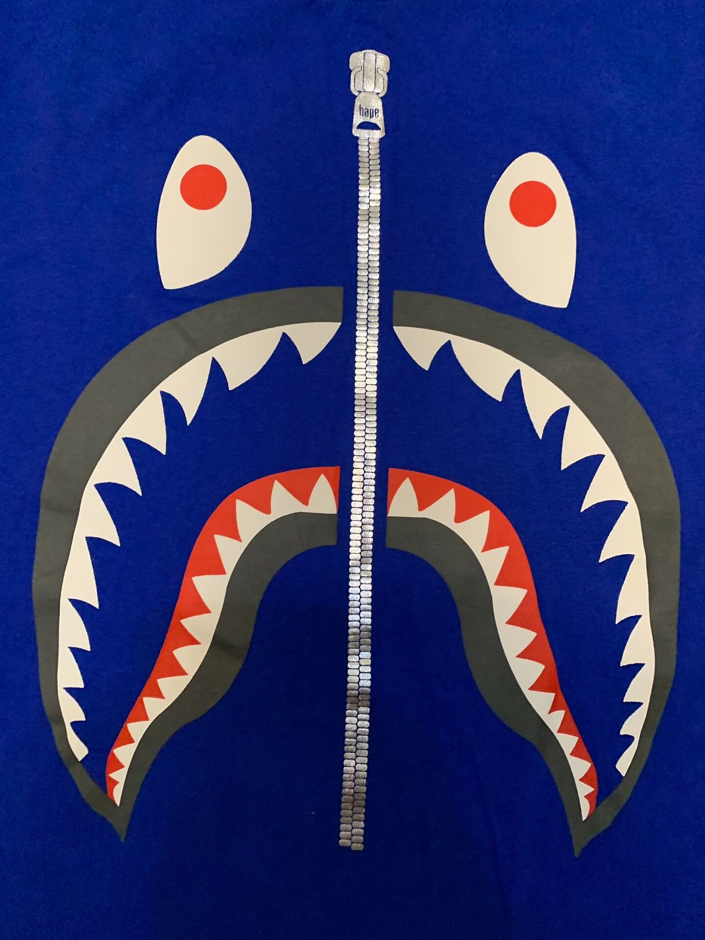 Bape Bape Shark Blue T-Shirt S Men Size US S / EU 44-46 / 1 - 2 Thumbnail
