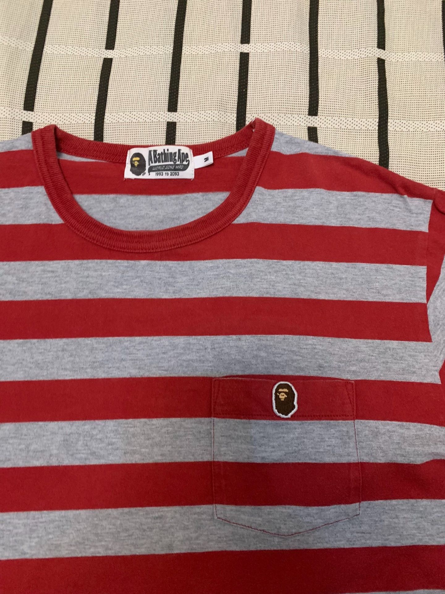 Bape Bape Retro Ape Head Striped T-Shirt M Men Size US M / EU 48-50 / 2 - 3 Thumbnail