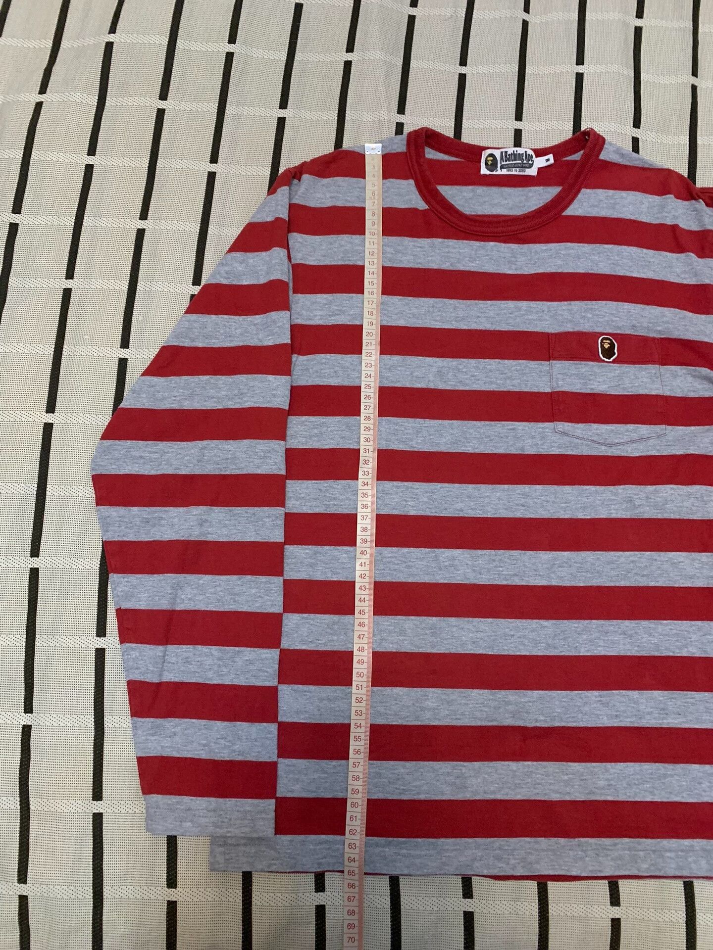 Bape Bape Retro Ape Head Striped T-Shirt M Men Size US M / EU 48-50 / 2 - 7 Thumbnail
