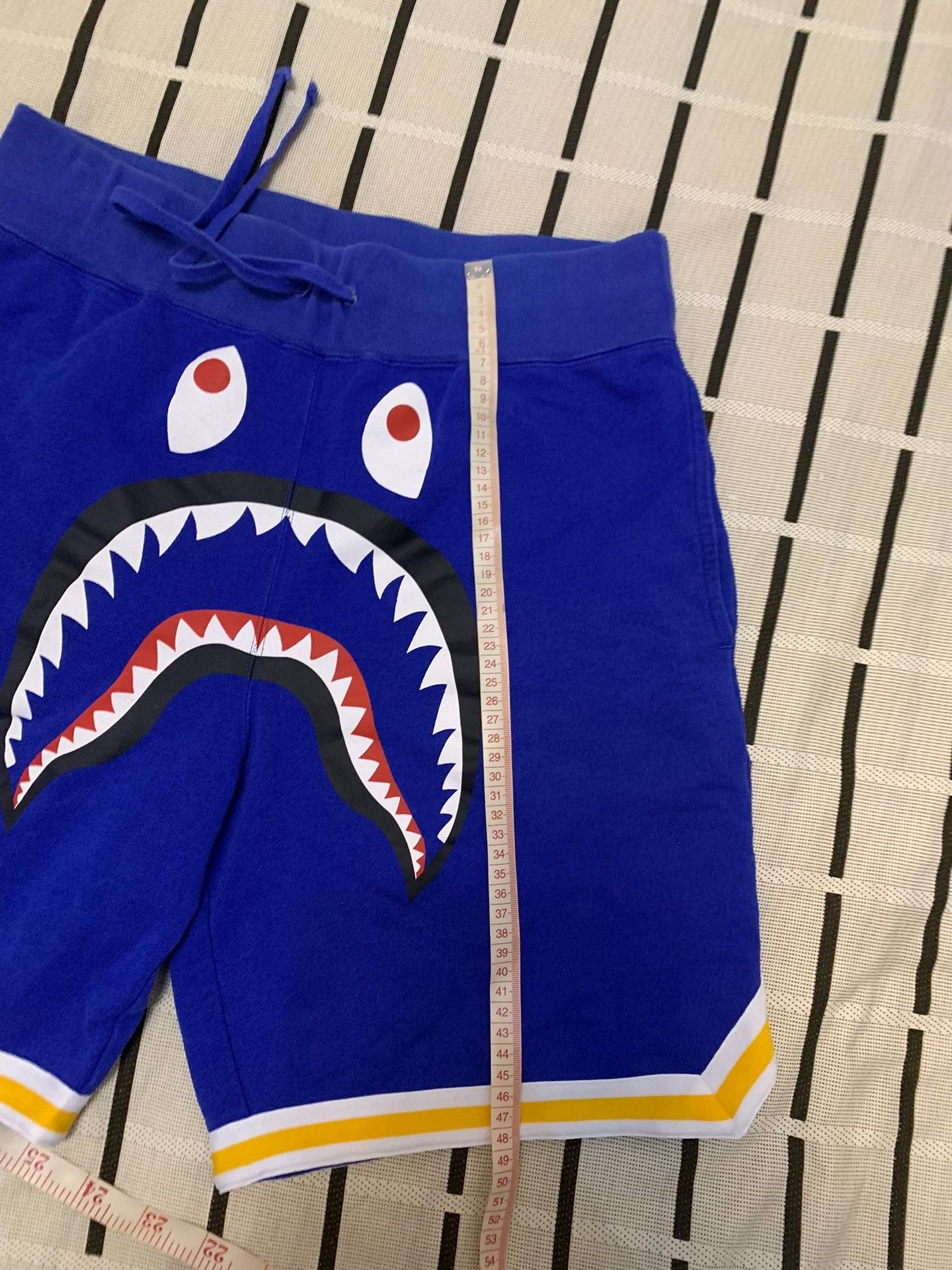 Bape Bape Basketball Shark Blue Shorts L Men Size US 34 / EU 50 - 6 Thumbnail