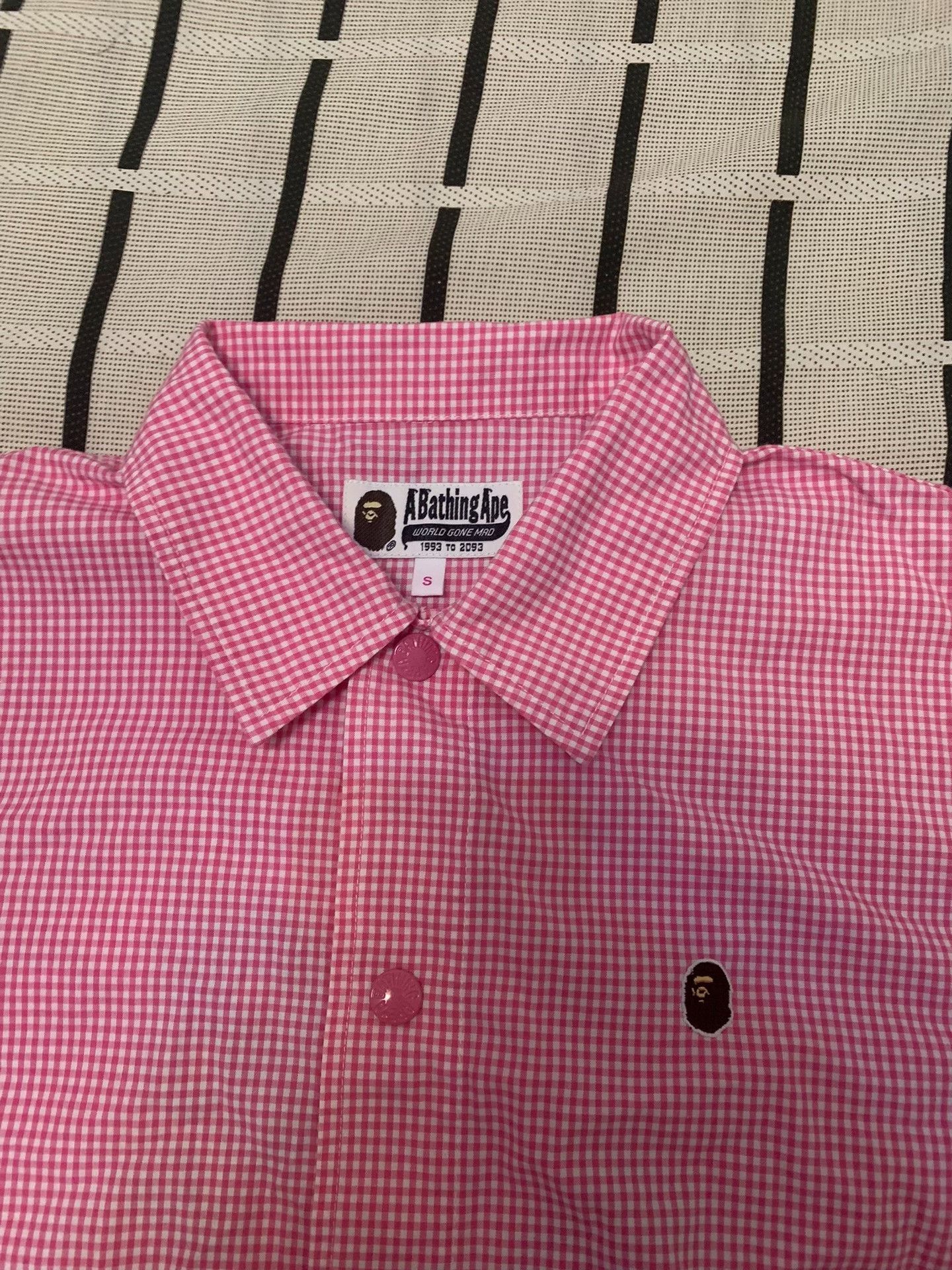 Bape Bape Floral Ape Head Plaid Button Up S Women Size S / US 4 / IT 40 - 4 Thumbnail
