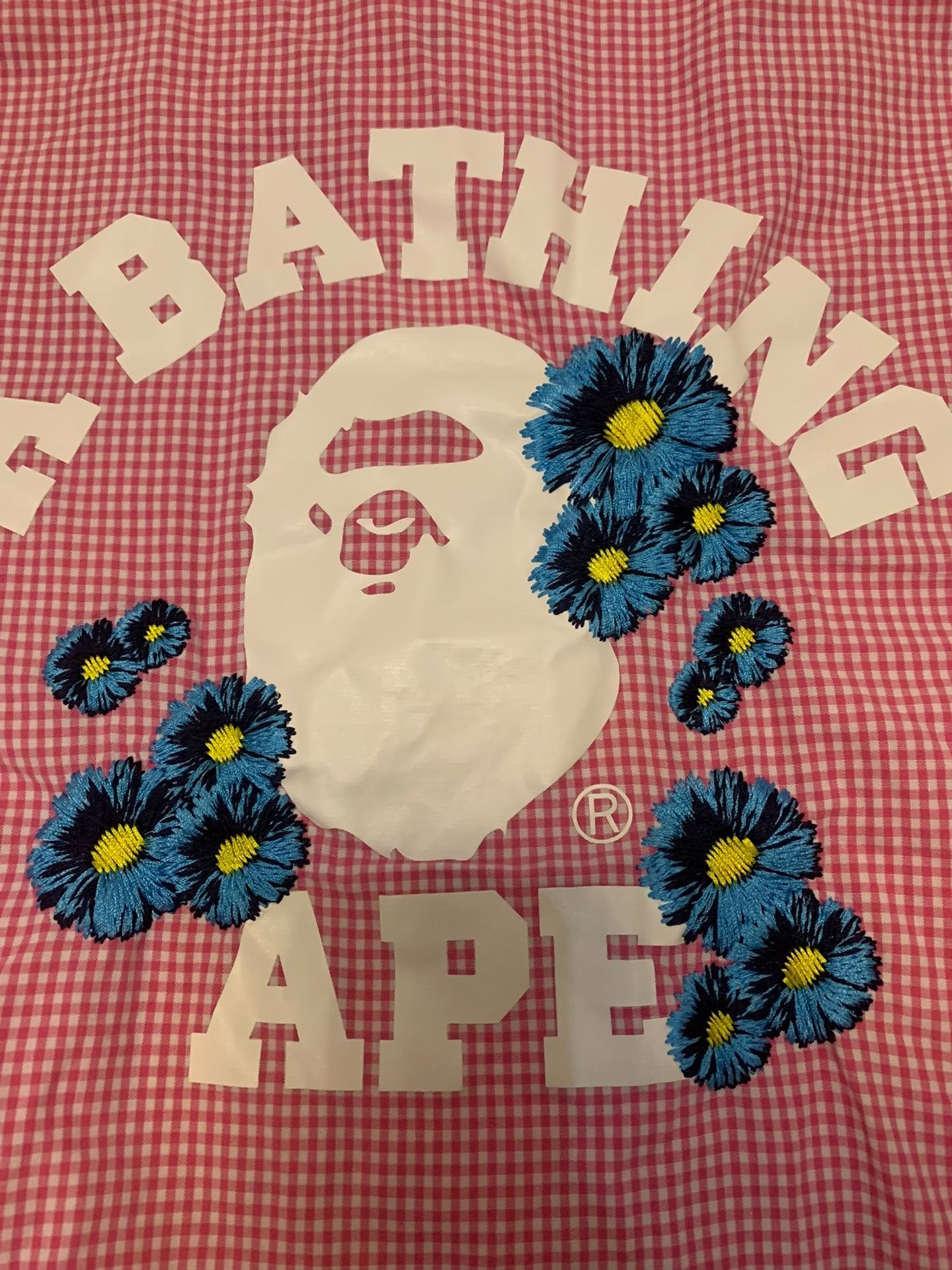 Bape Bape Floral Ape Head Plaid Button Up S Women Size S / US 4 / IT 40 - 2 Thumbnail