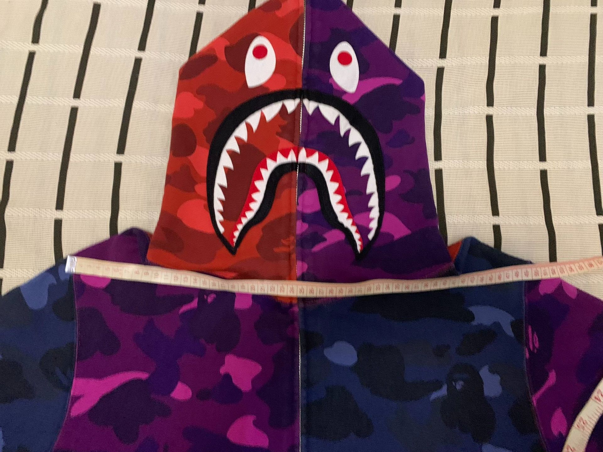 Bape Bape Shark Camo Blue Light Jacket XL Men Size US XL / EU 56 / 4 - 9 Thumbnail