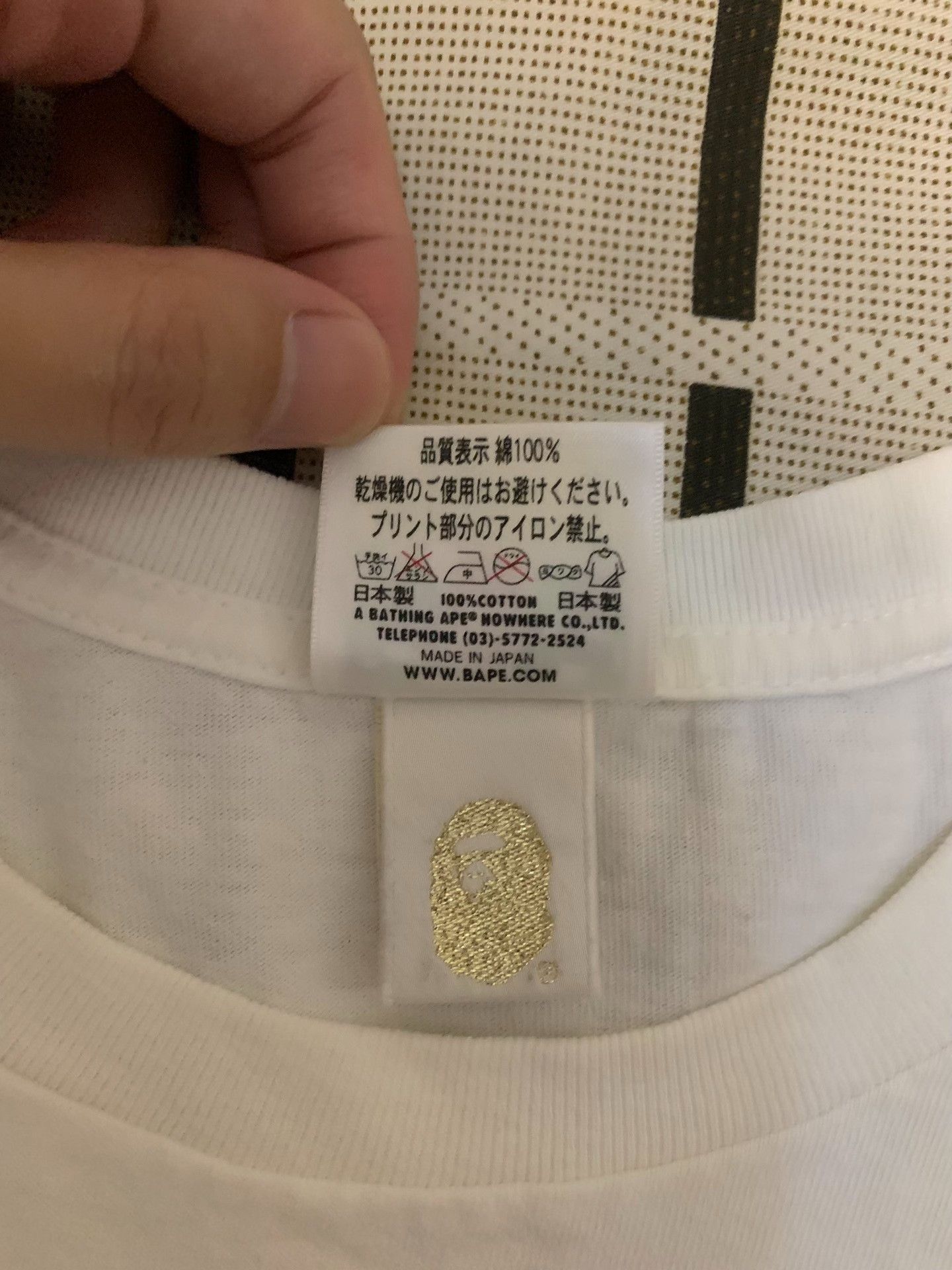 Bape Bape Denim Ape Head Gold T-Shirt S Men Size US S / EU 44-46 / 1 - 4 Thumbnail