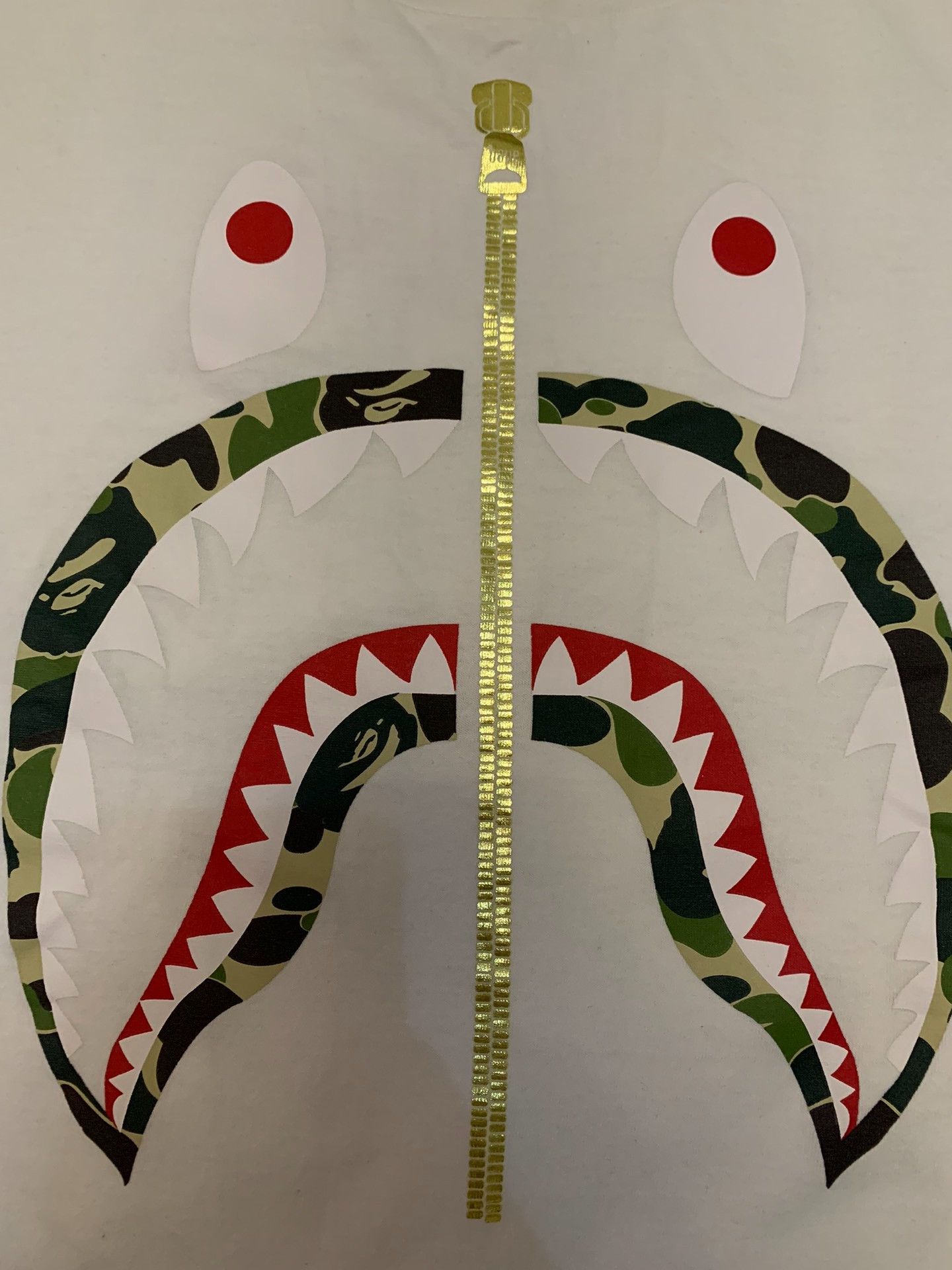 Bape Bape Shark Camo Green T-Shirt S Men Size US S / EU 44-46 / 1 - 2 Thumbnail