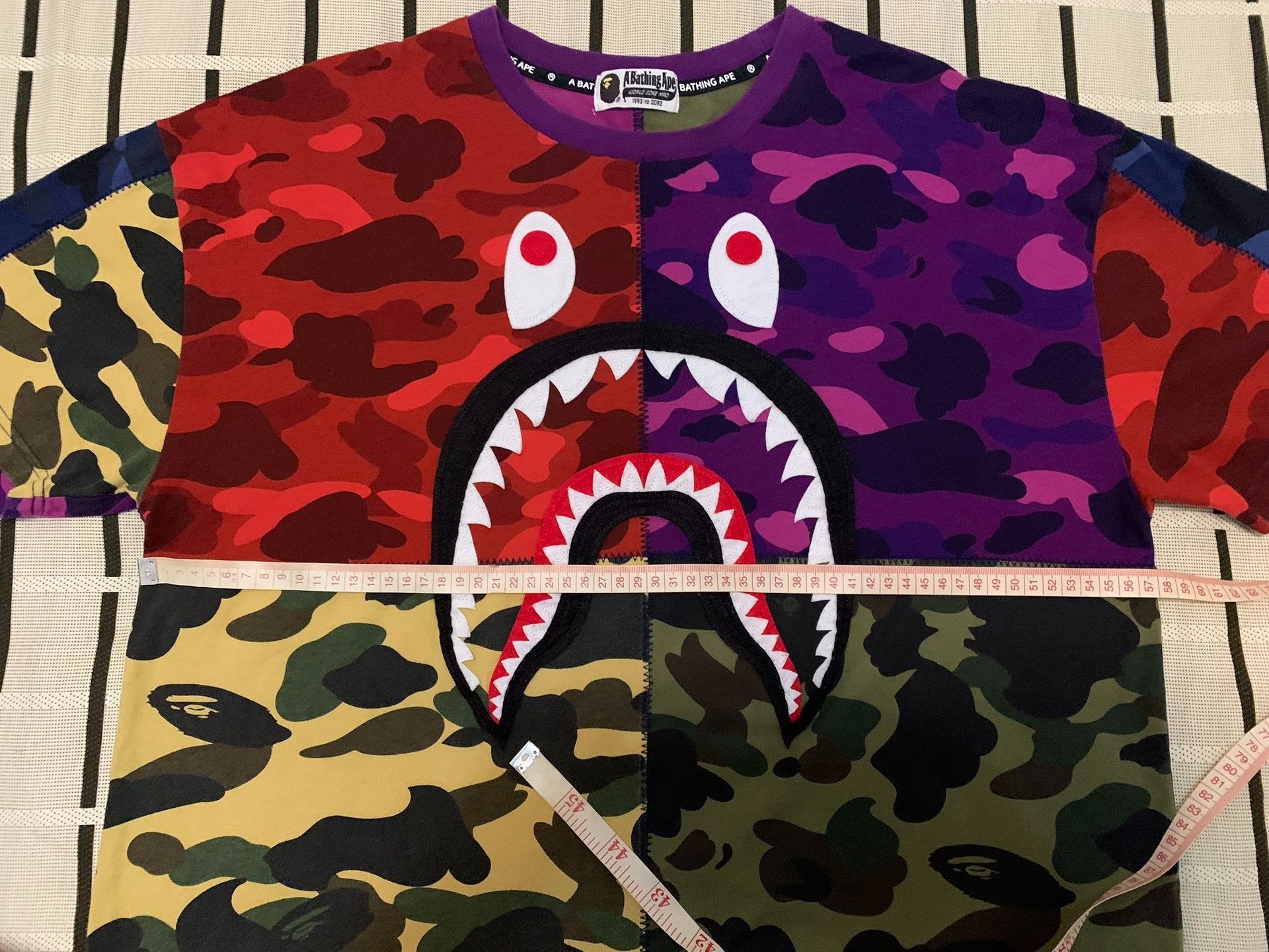 Bape Bape Shark Camo Multi T-Shirt Men Size US M / EU 48-50 / 2 - 8 Thumbnail