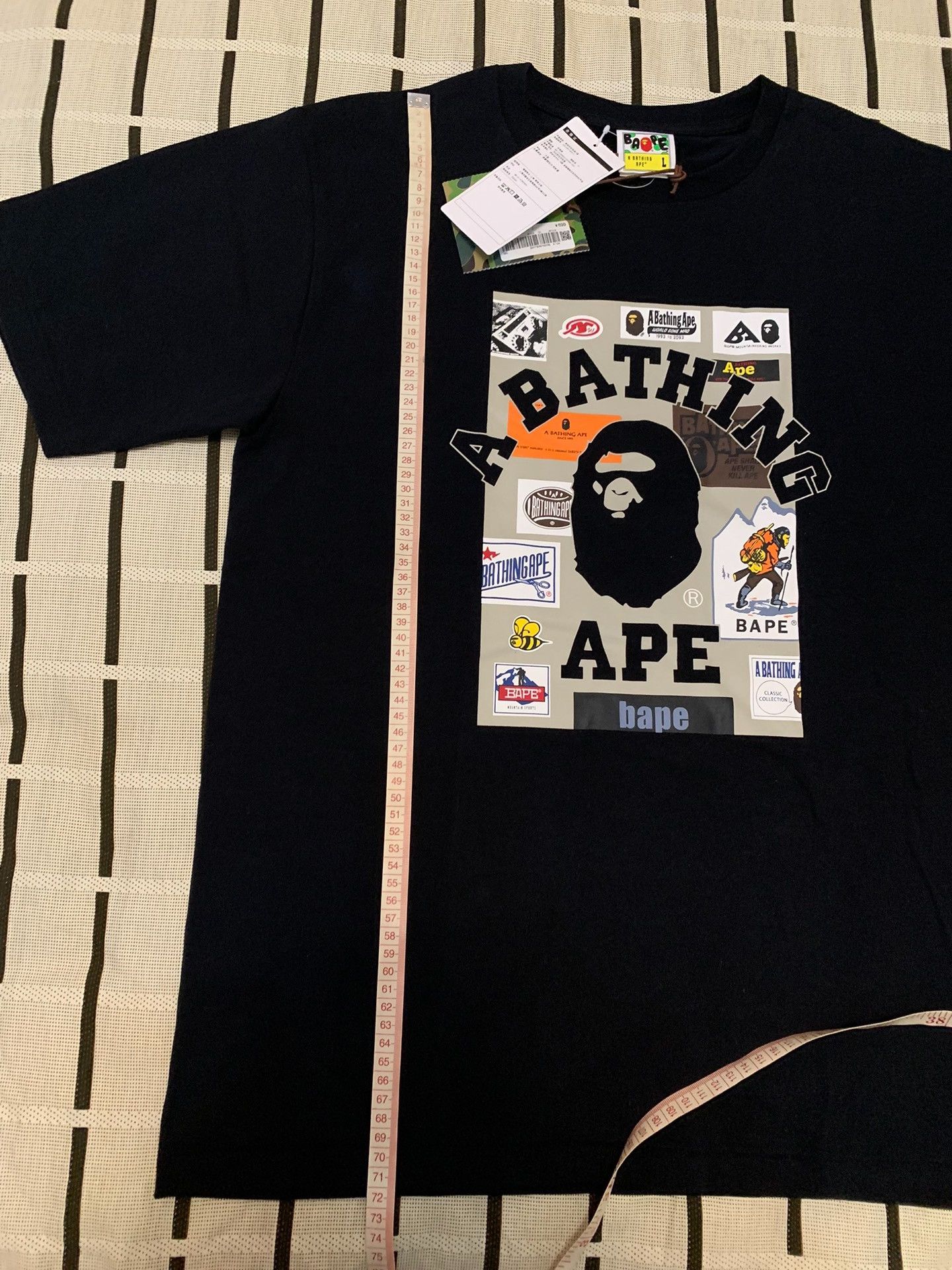Bape Bape Collab Ape Head T-Shirt L Men Size US L / EU 52-54 / 3 - 7 Thumbnail