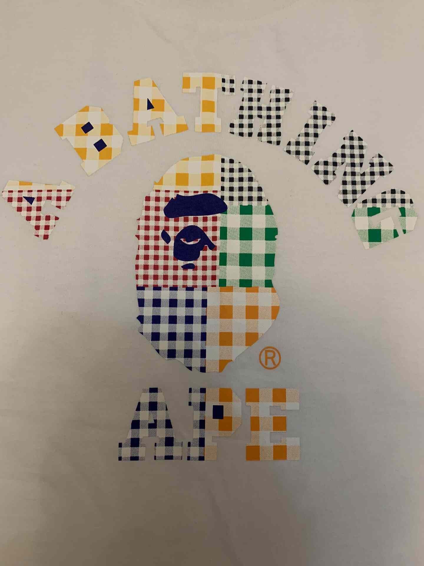 Bape Bape Plaid Ape Head Multi T-Shirt S Men Size US S / EU 44-46 / 1 - 2 Thumbnail