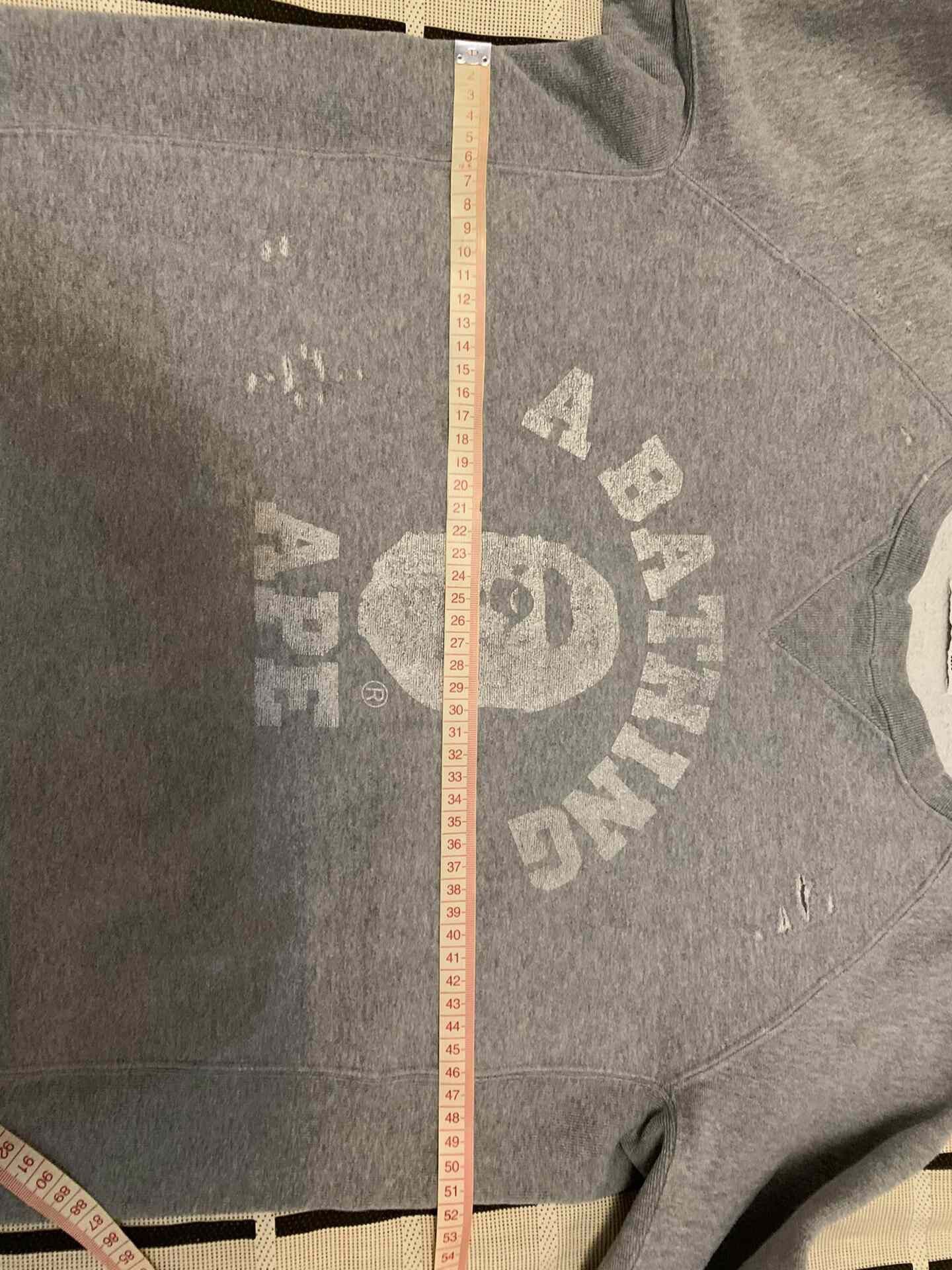 Bape Bape Distressed Ape Head Hoodie M Men Size US M / EU 48-50 / 2 - 9 Thumbnail