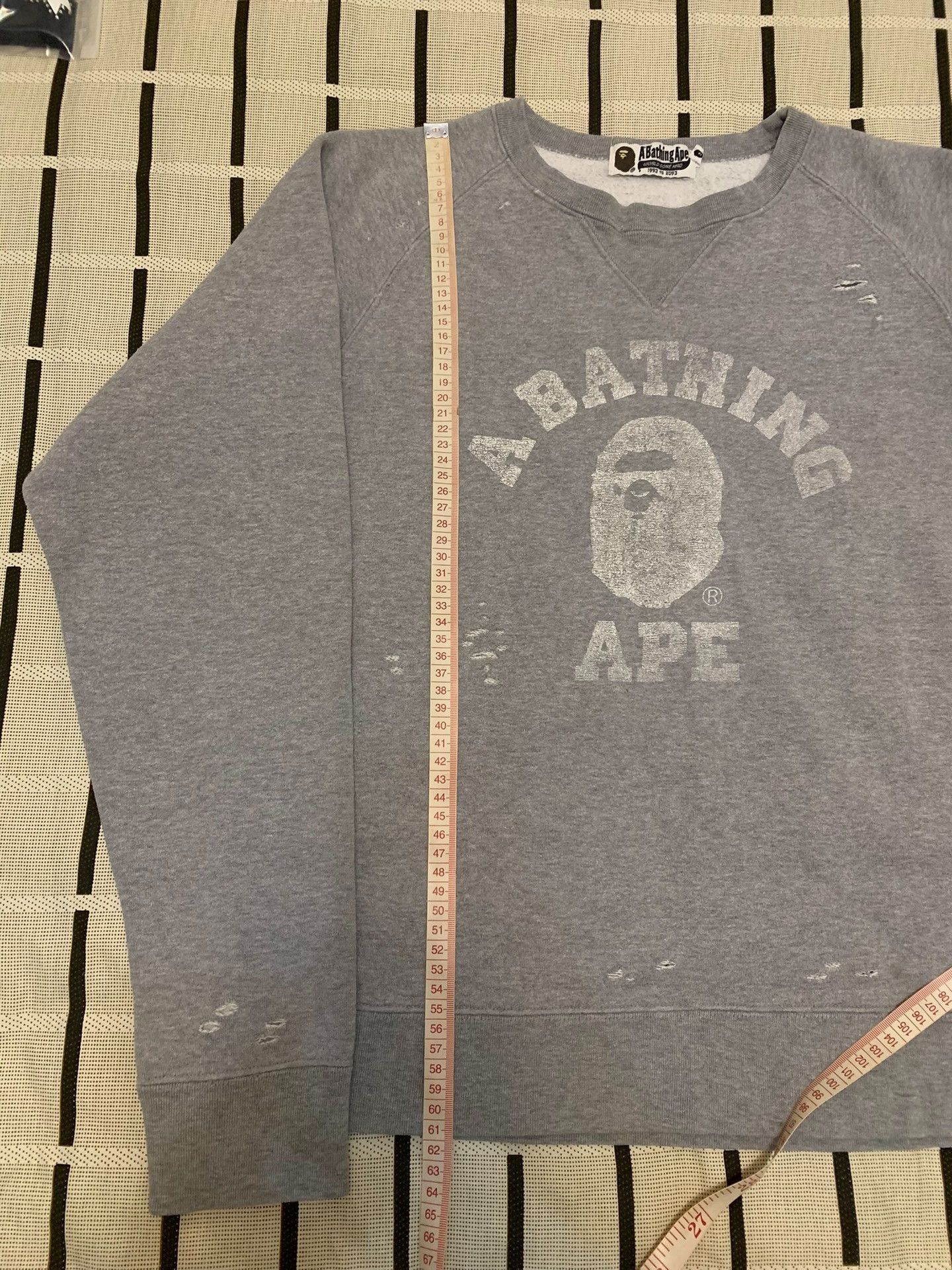 Bape Bape Distressed Ape Head Hoodie M Men Size US M / EU 48-50 / 2 - 8 Thumbnail