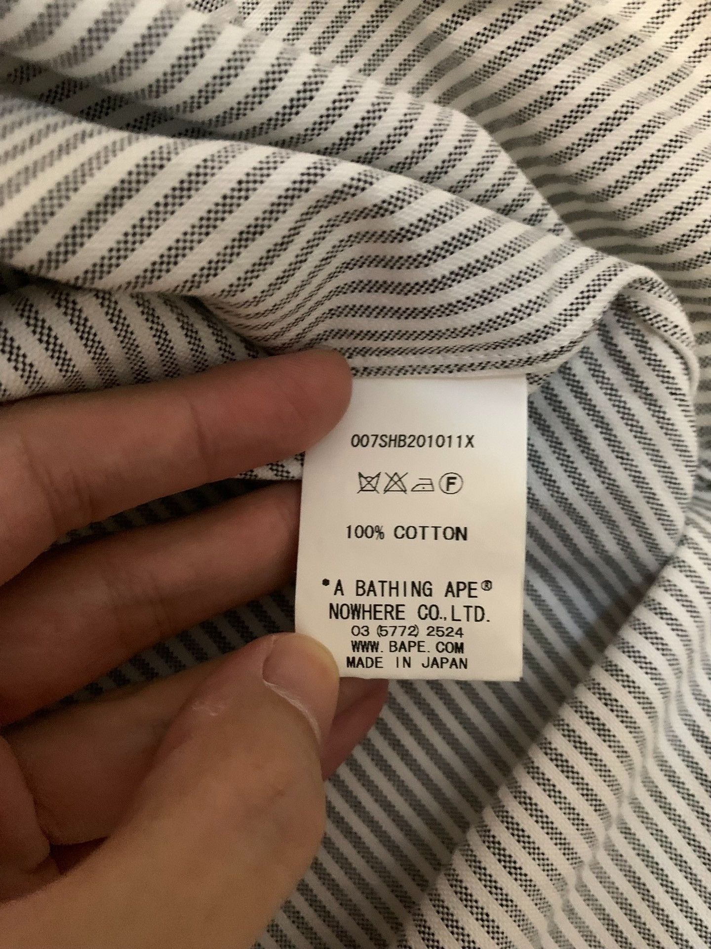 Bape Bape Striped Ape Head Shirt L Men Size US L / EU 52-54 / 3 - 5 Thumbnail