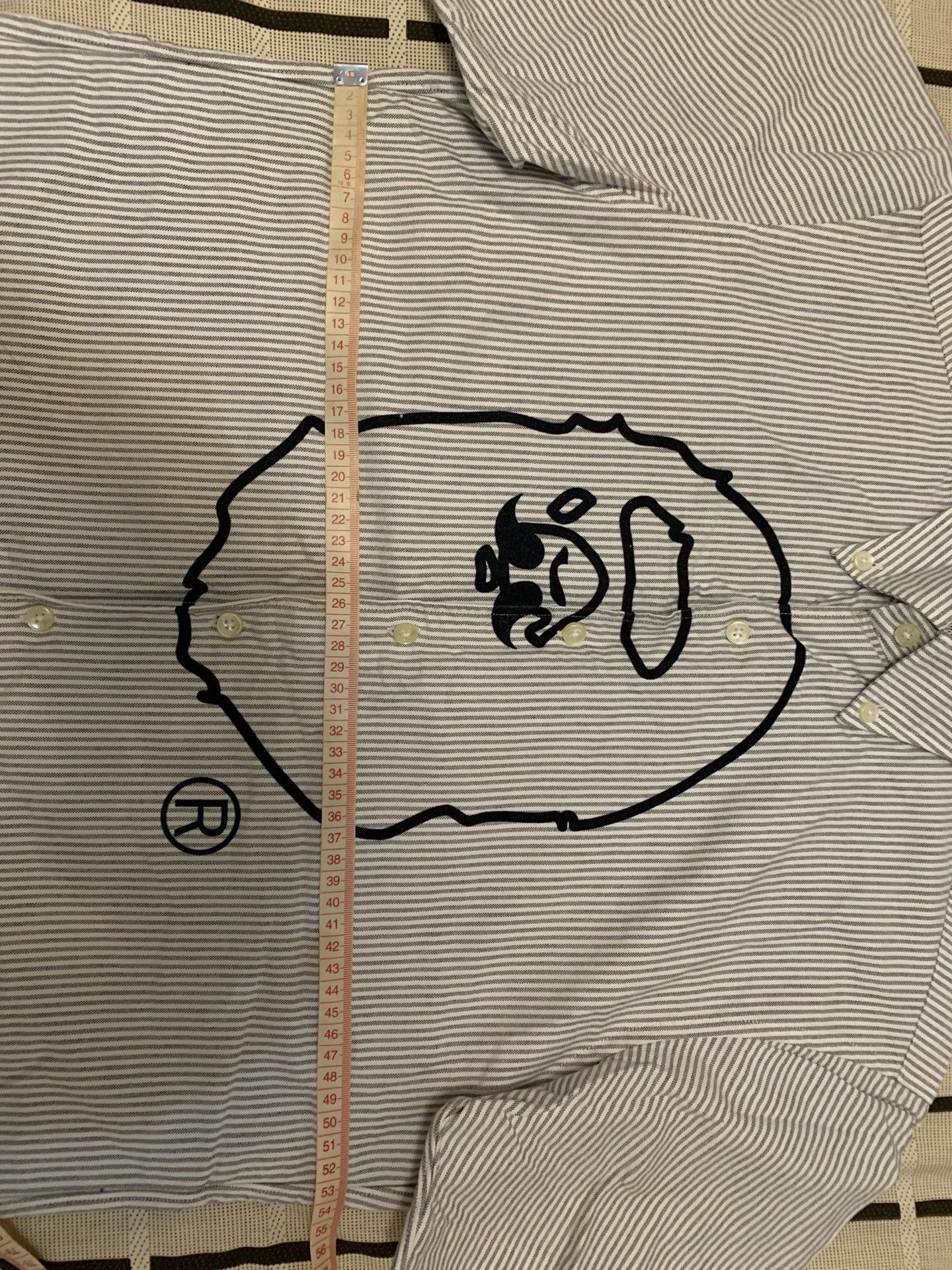 Bape Bape Striped Ape Head Shirt L Men Size US L / EU 52-54 / 3 - 8 Thumbnail