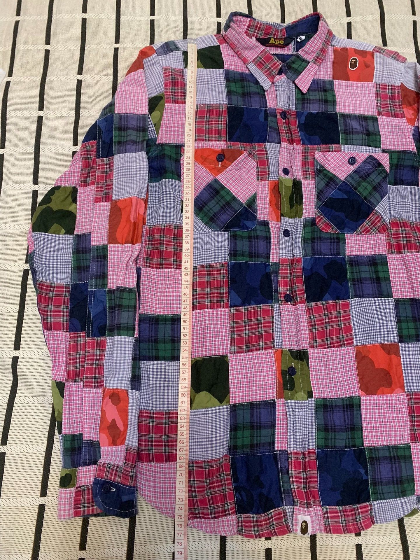 Bape Bape Retro Camo Multi Shirt XL Men Size US XL / EU 56 / 4 - 8 Thumbnail