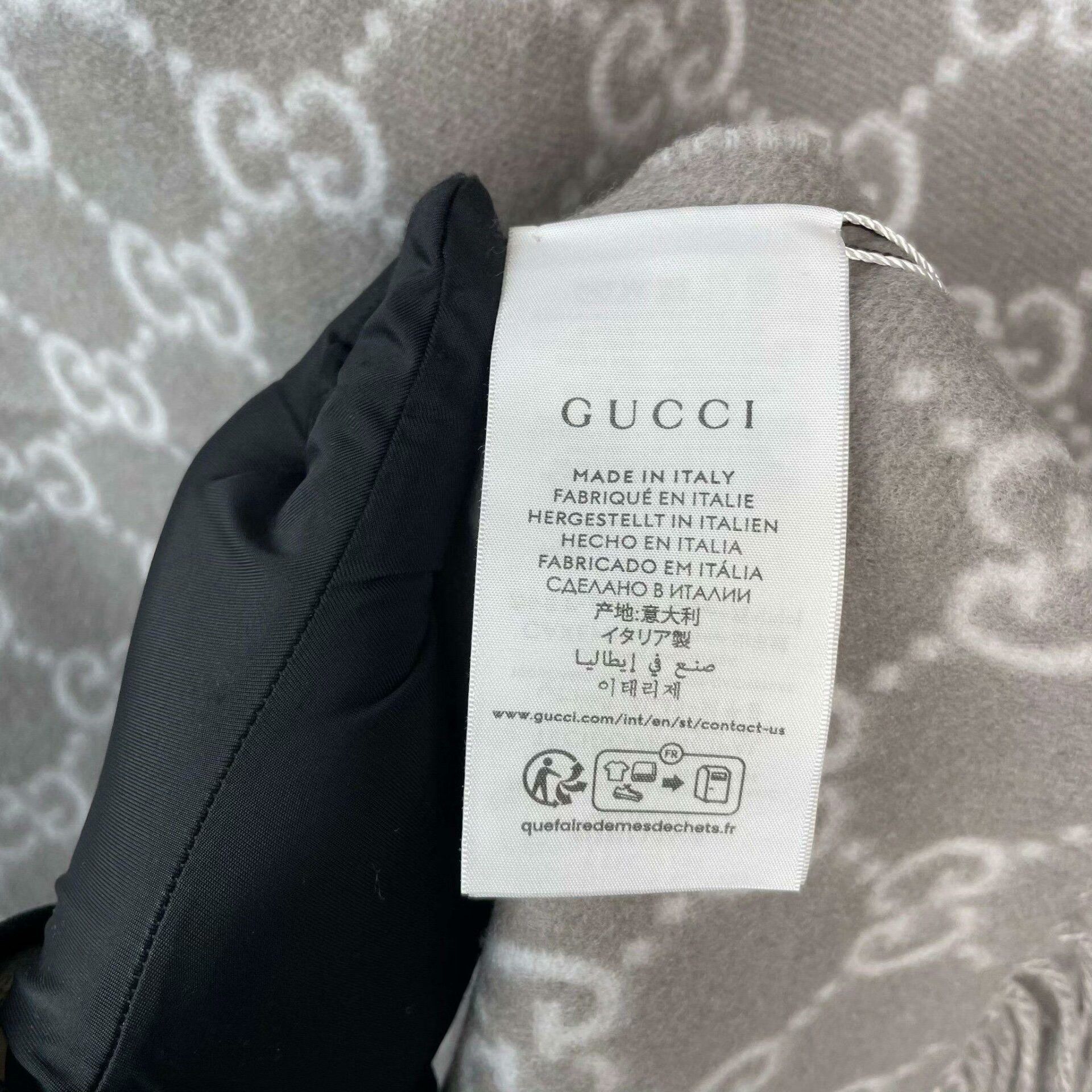 Gucci Gucci Gray Scarf XS Men Size ONE SIZE - 8 Thumbnail