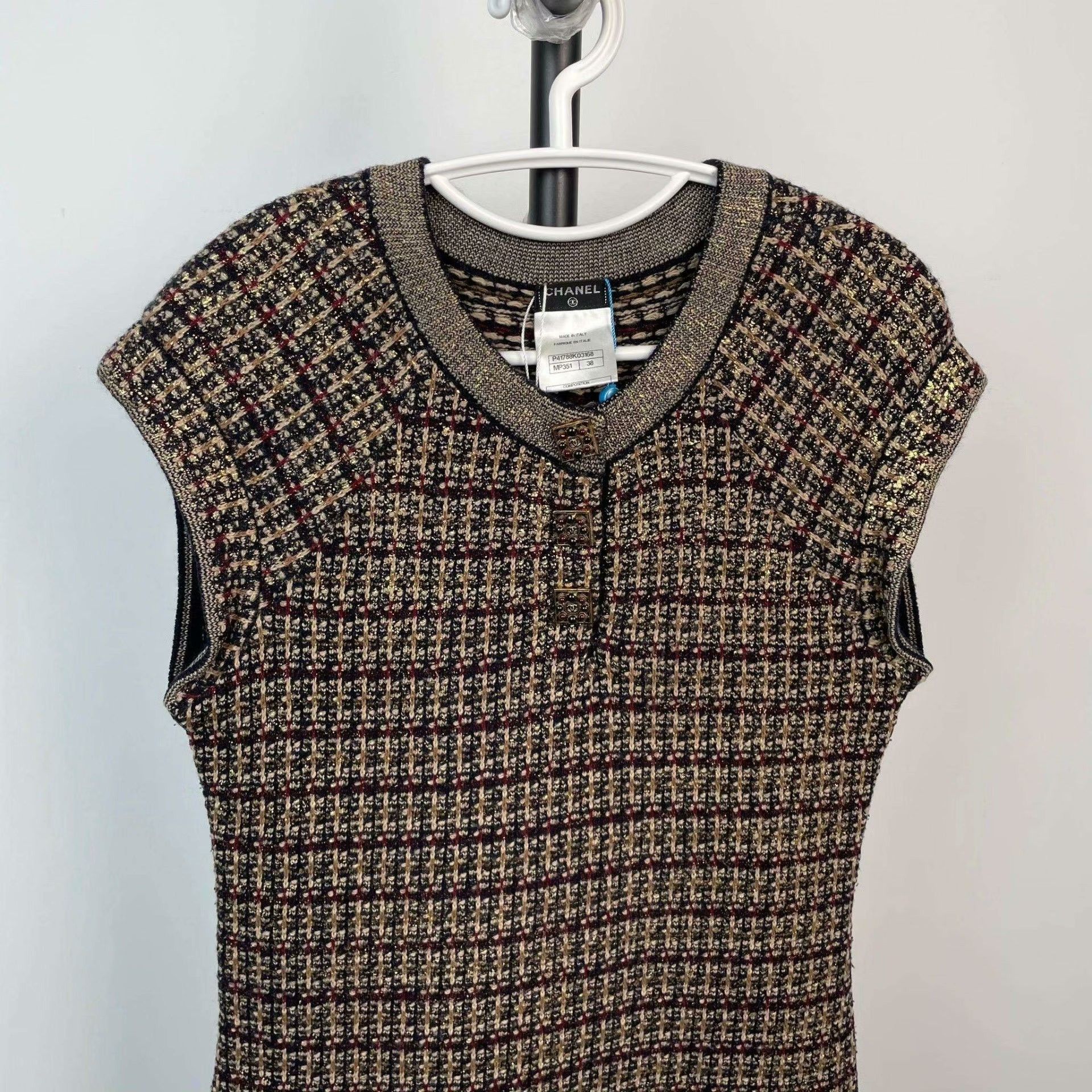 Chanel Chanel Knit Black Dress S Women Size S / US 4 / IT 40 - 8 Thumbnail