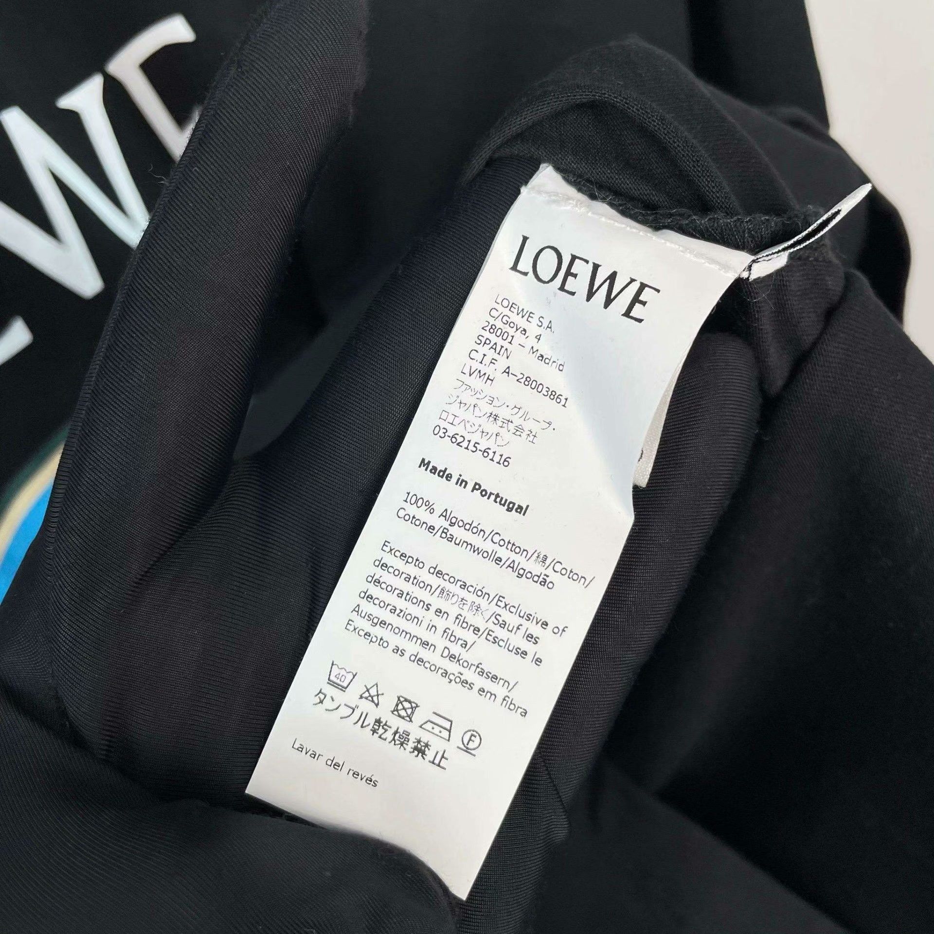 Loewe Loewe Graphic Black T-Shirt S Men Size US S / EU 44-46 / 1 - 9 Thumbnail