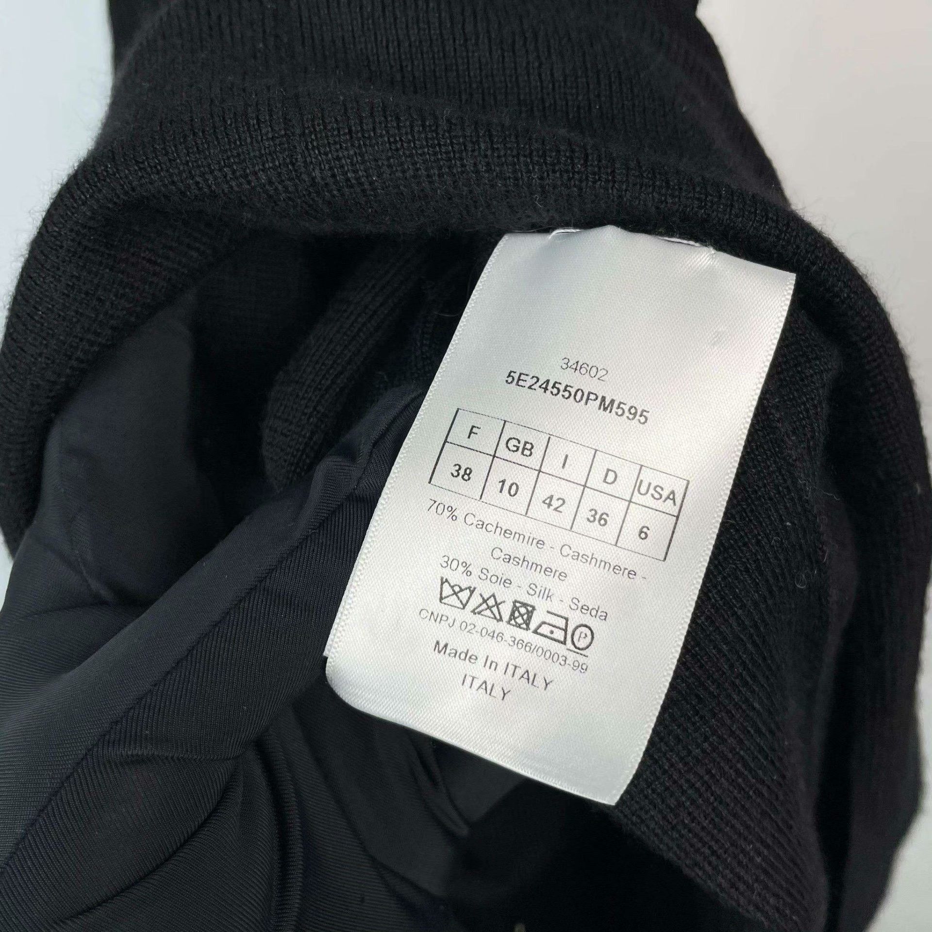 Dior Dior Black Sweater 38 Women Size S / US 4 / IT 40 - 4 Thumbnail
