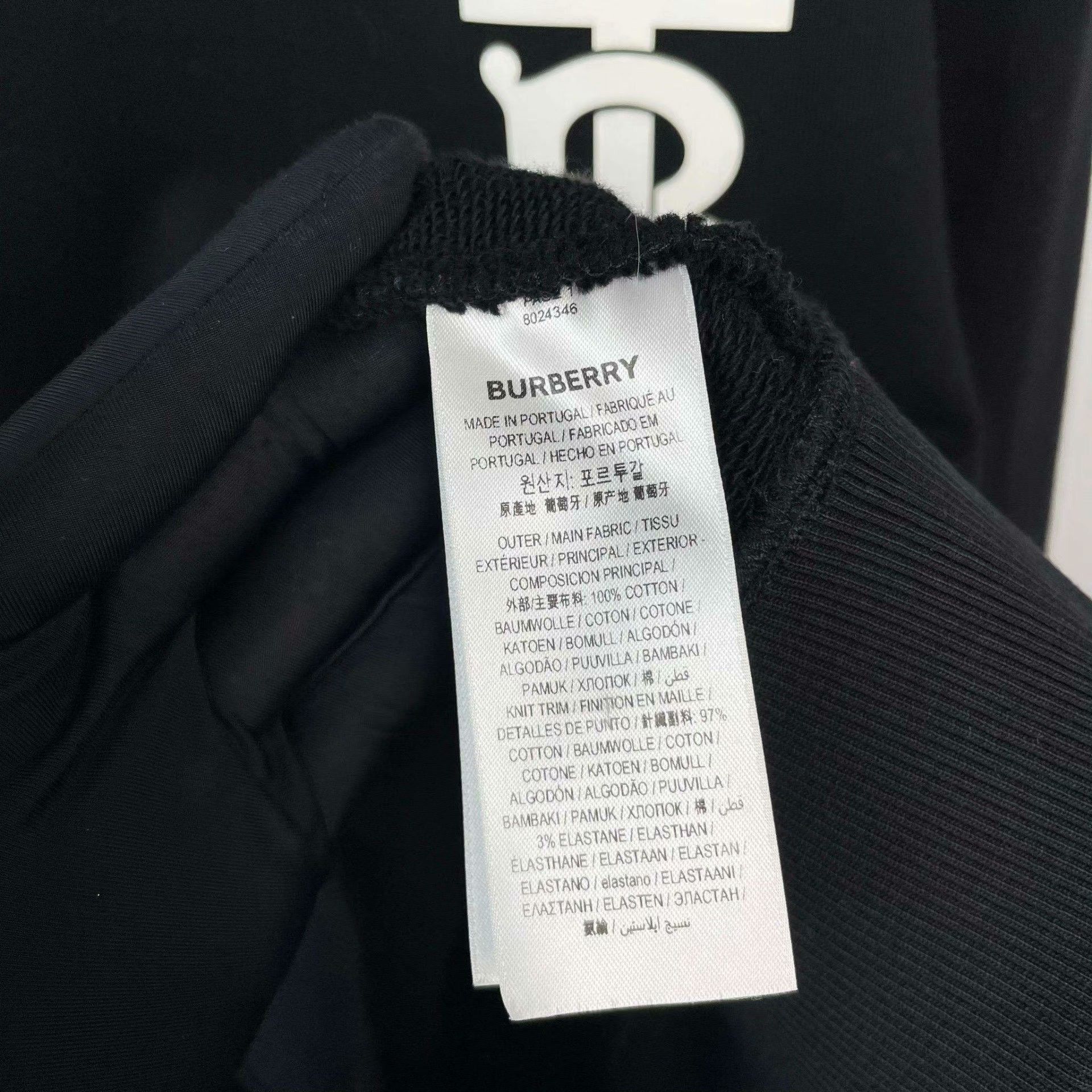 Burberry Burberry Black Hoodie XS Men Size US XS / EU 42 / 0 - 6 Thumbnail