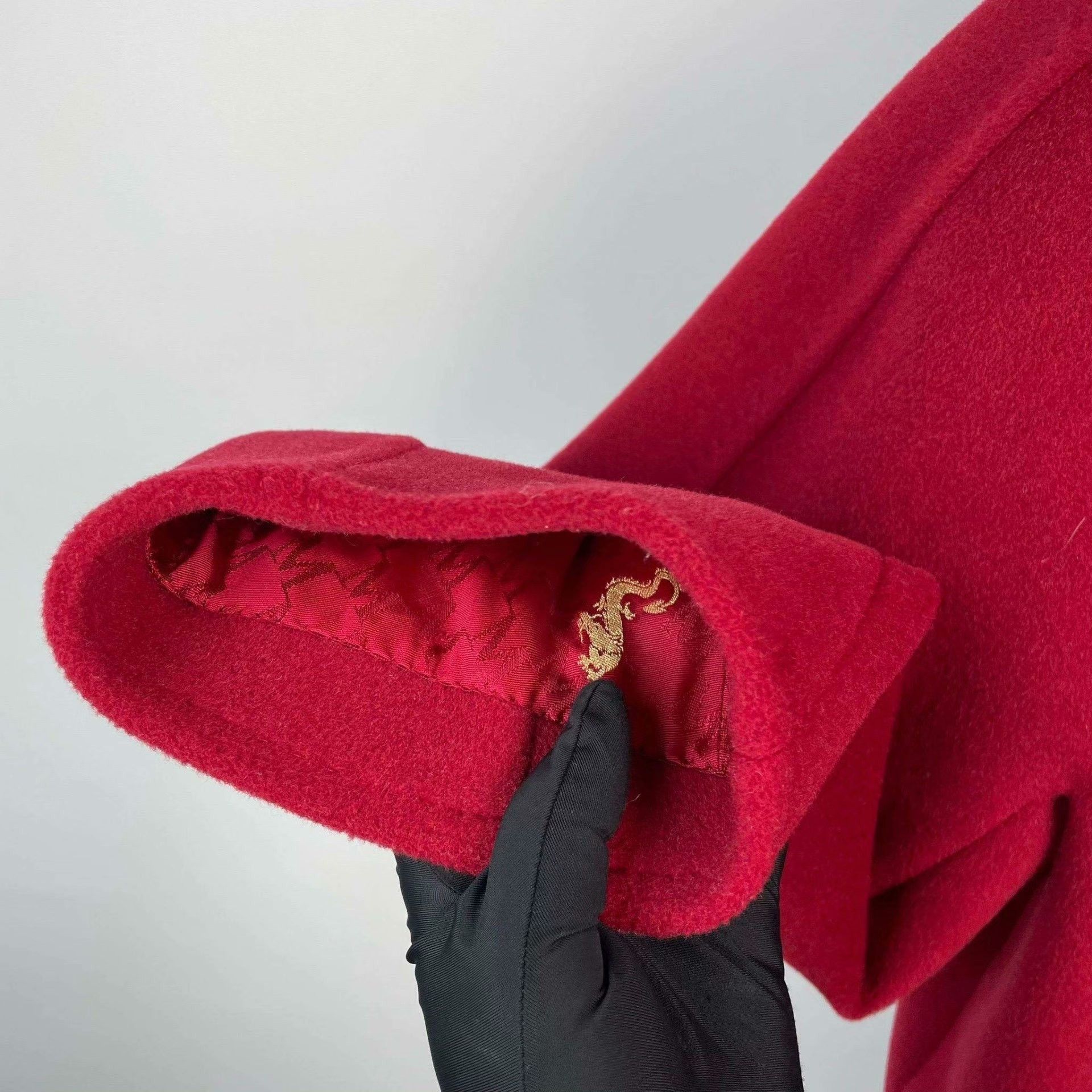 Max Mara Max Mara Wool Red Coat XS Women Size XS / US 0-2 / IT 36-38 - 7 Thumbnail
