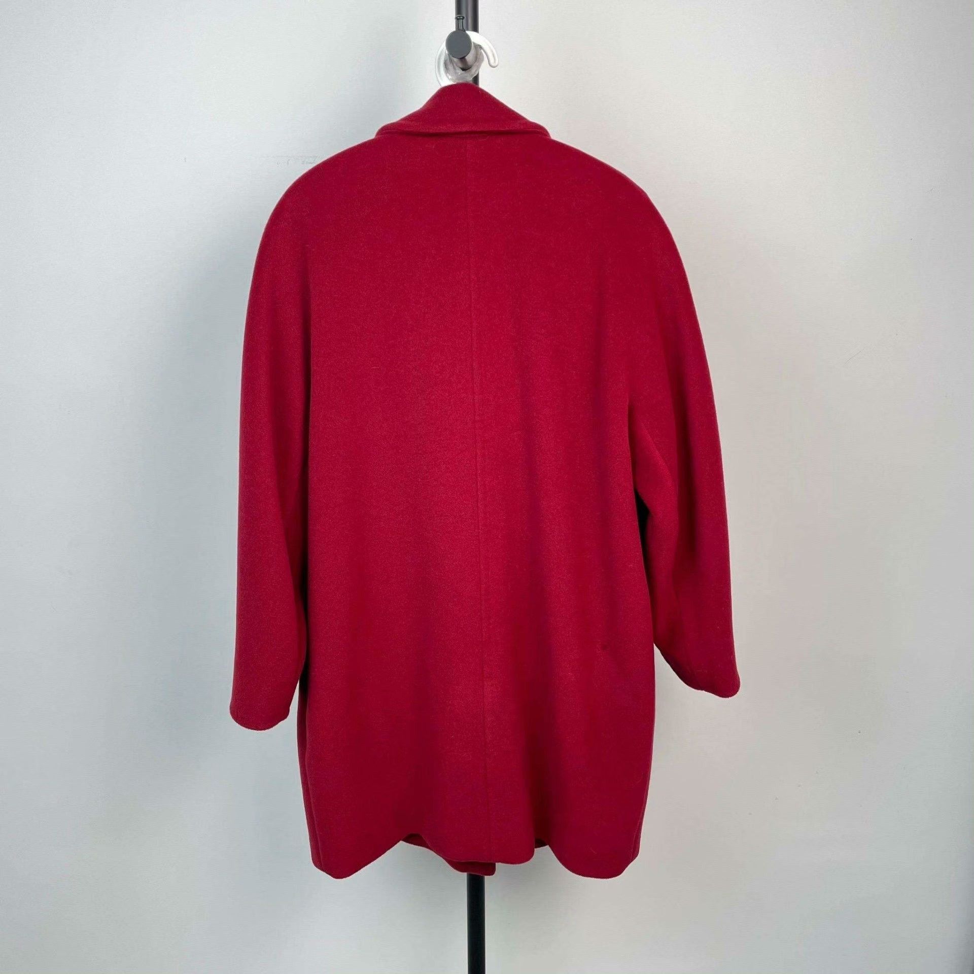 Max Mara Max Mara Wool Red Coat XS Women Size XS / US 0-2 / IT 36-38 - 2 Thumbnail