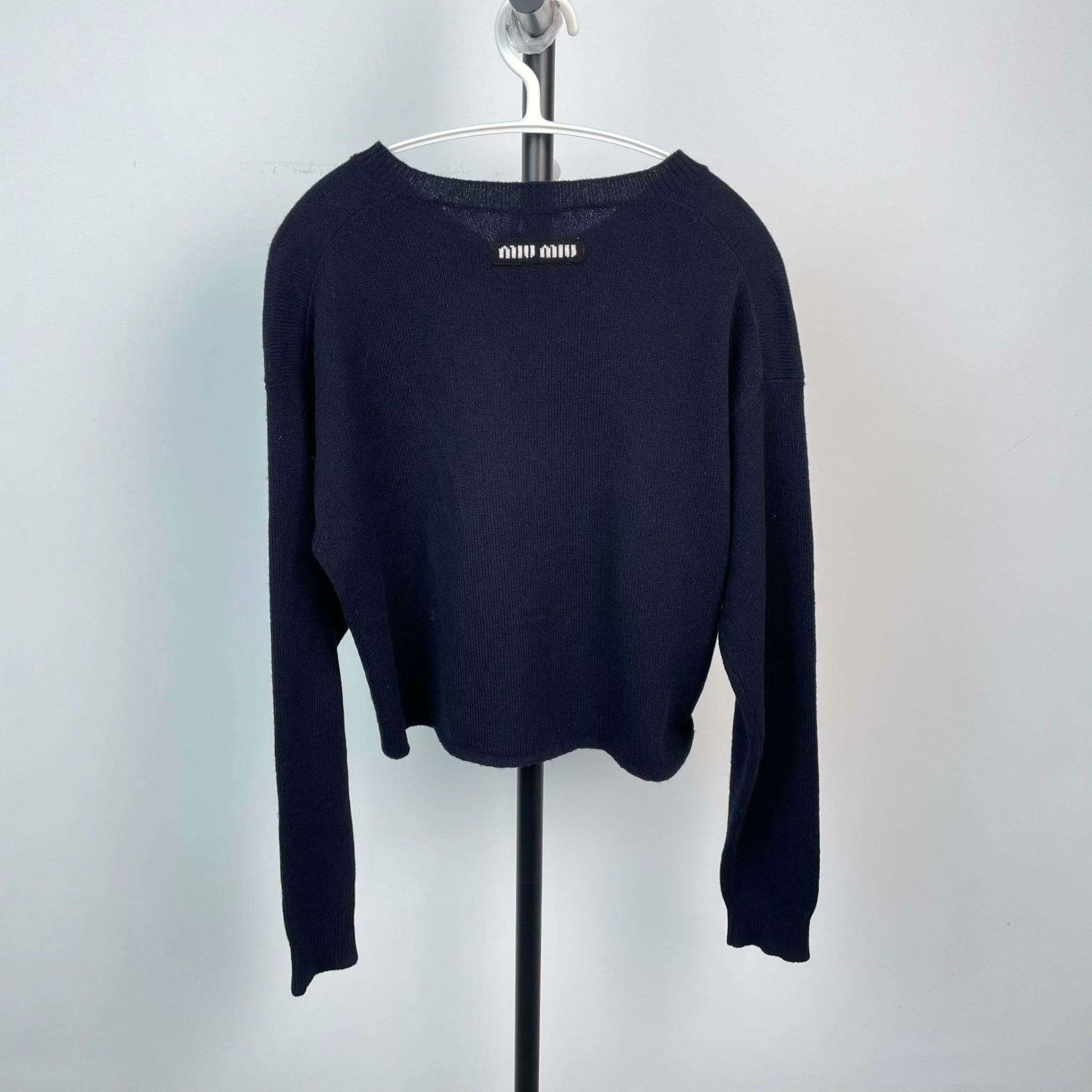 Miu Miu Miu Miu Black Sweater 38 Women Size S / US 4 / IT 40 - 2 Thumbnail
