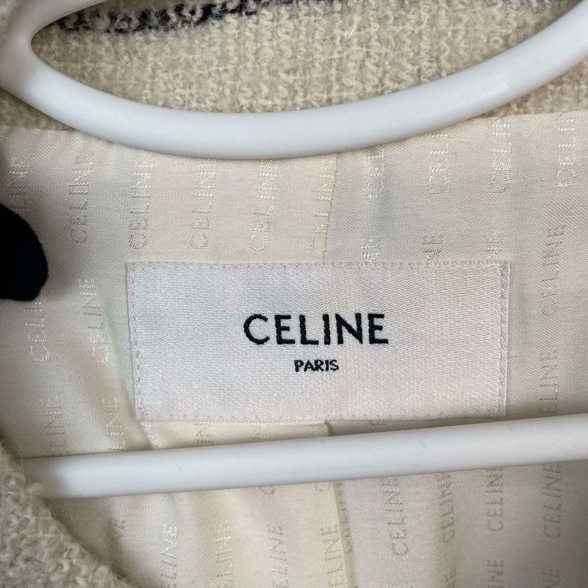 Celine Celine Wool White Coat L Women Size L / US 10 / IT 46 - 4 Thumbnail