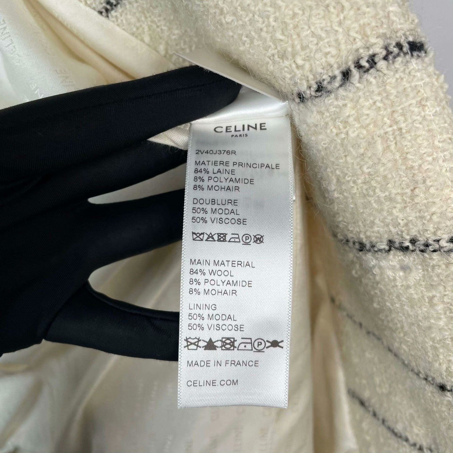 Celine Celine Wool White Coat L Women Size L / US 10 / IT 46 - 6 Thumbnail