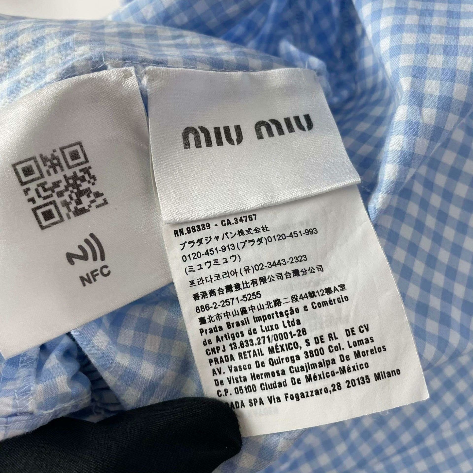 Miu Miu Miu Miu Blue Button Up 36 Women Size S / US 4 / IT 40 - 4 Thumbnail