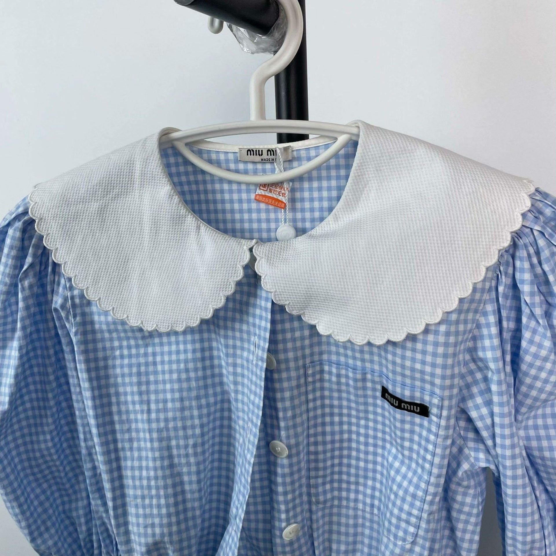Miu Miu Miu Miu Blue Button Up 36 Women Size S / US 4 / IT 40 - 9 Thumbnail