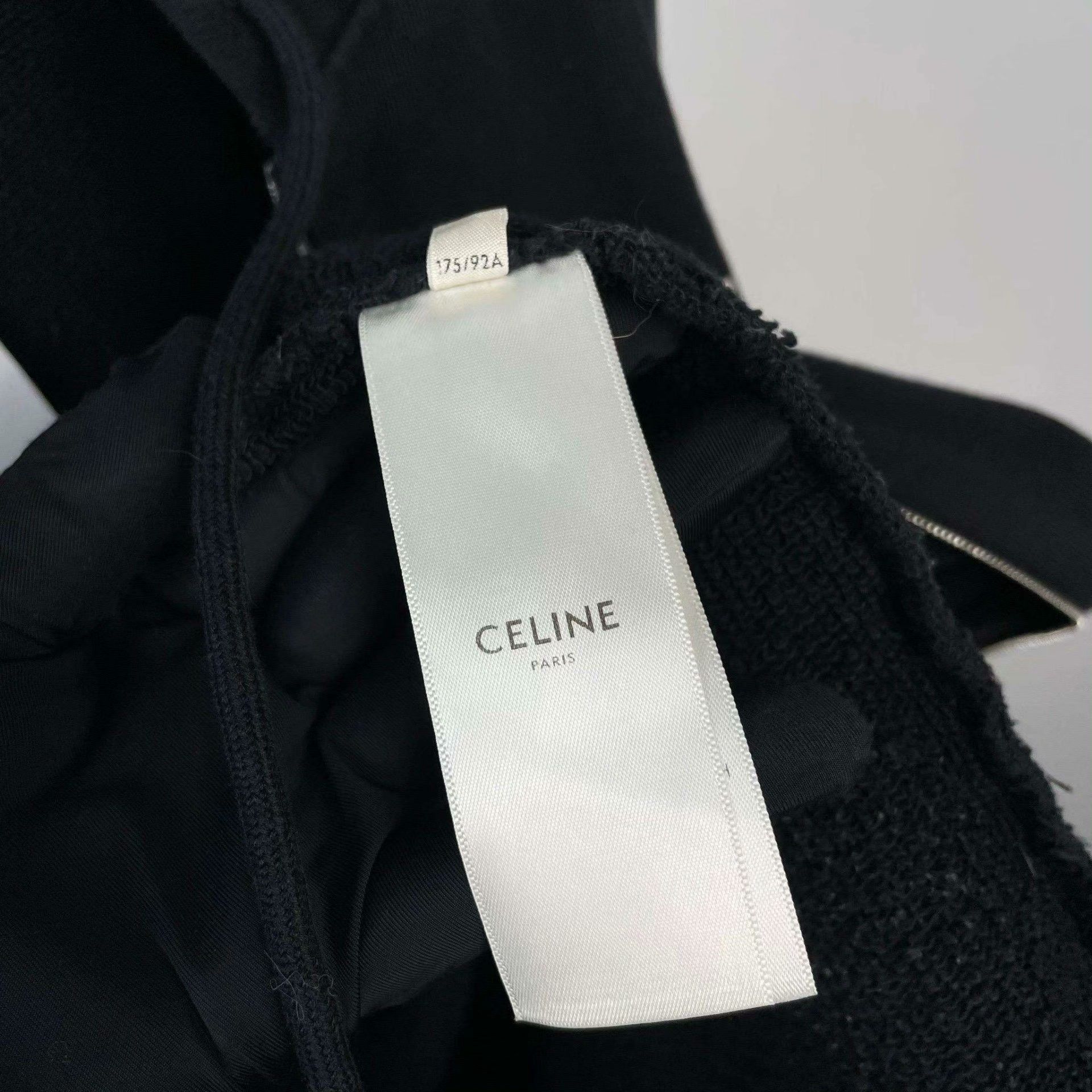 Celine Celine Cotton Black Hoodie L Women Size L / US 10 / IT 46 - 5 Thumbnail