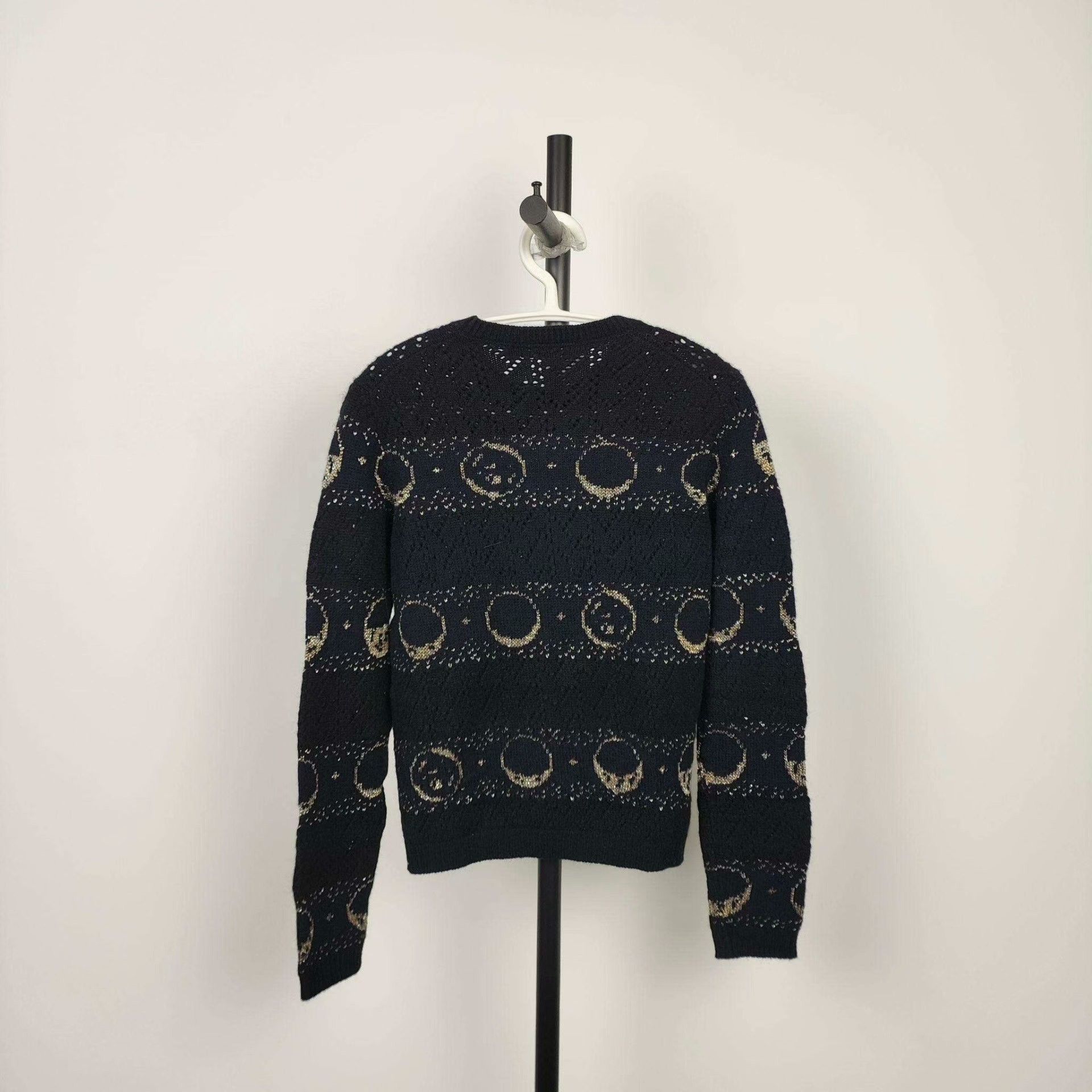 Dior Dior Wool Graphic Black Sweater 36 Women Size S / US 4 / IT 40 - 2 Thumbnail
