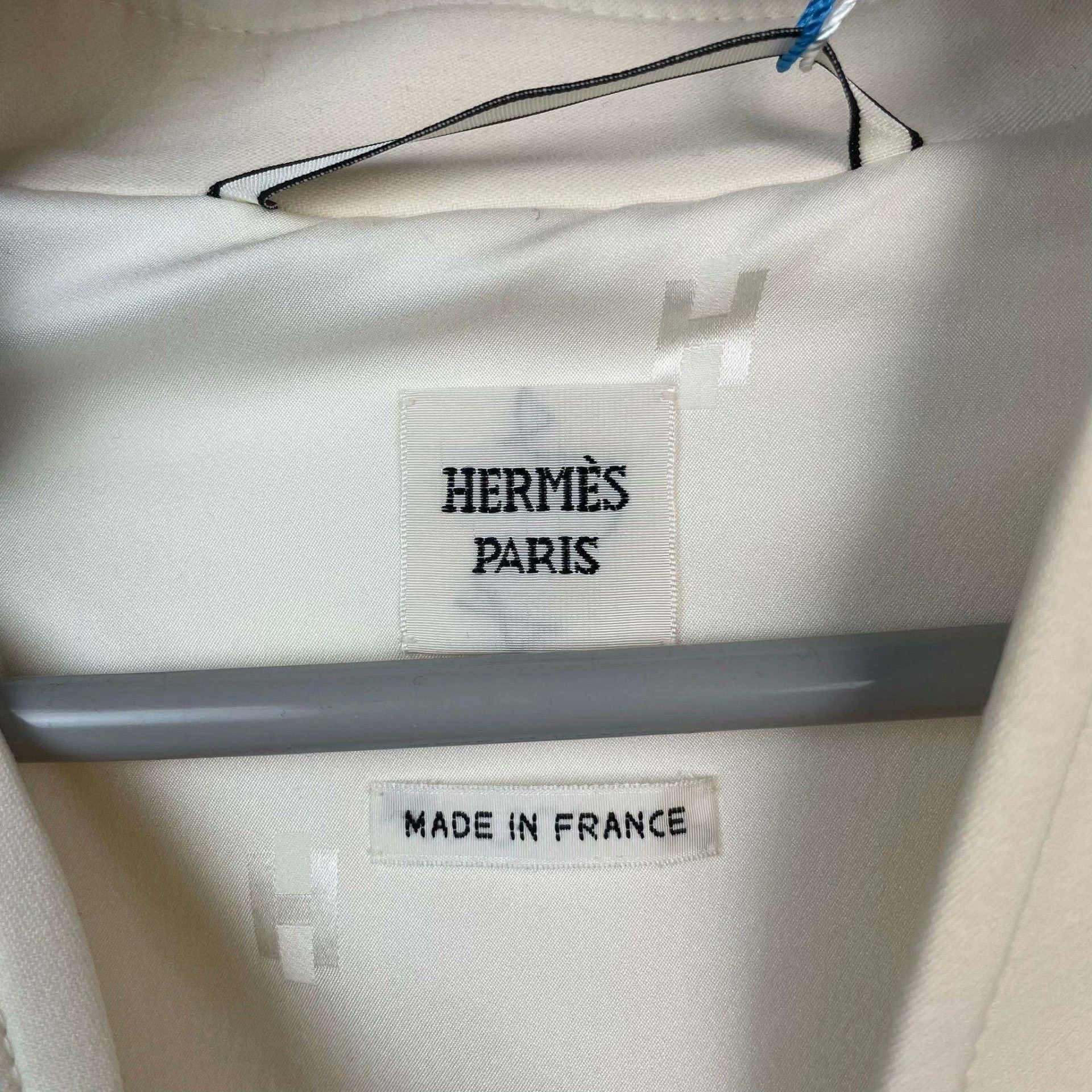 Hermes Hermes Formal Wool White Jacket M Women Size M / US 6-8 / IT 42-44 - 3 Thumbnail
