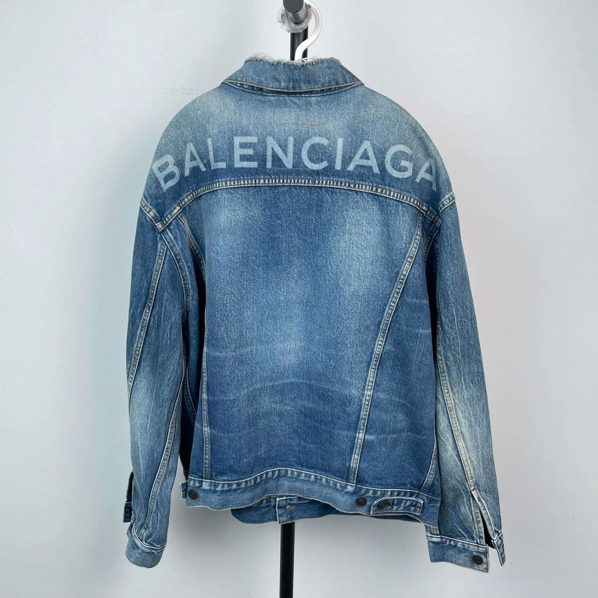 Balenciaga Balenciaga Denim Blue Jacket S Women Size S / US 4 / IT 40 - 2 Thumbnail