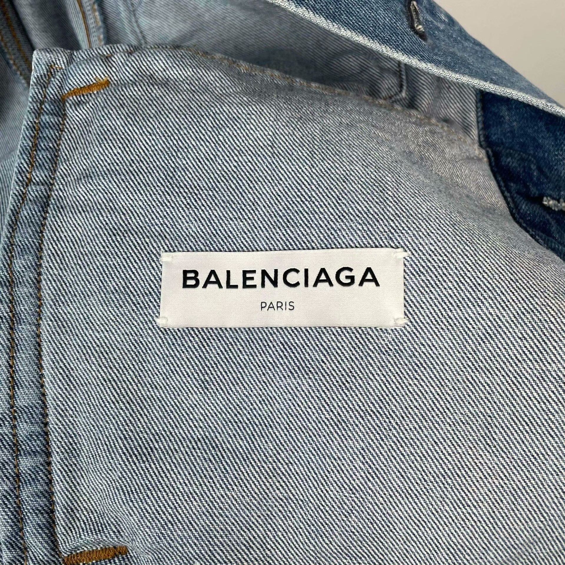 Balenciaga Balenciaga Denim Blue Jacket S Women Size S / US 4 / IT 40 - 5 Thumbnail