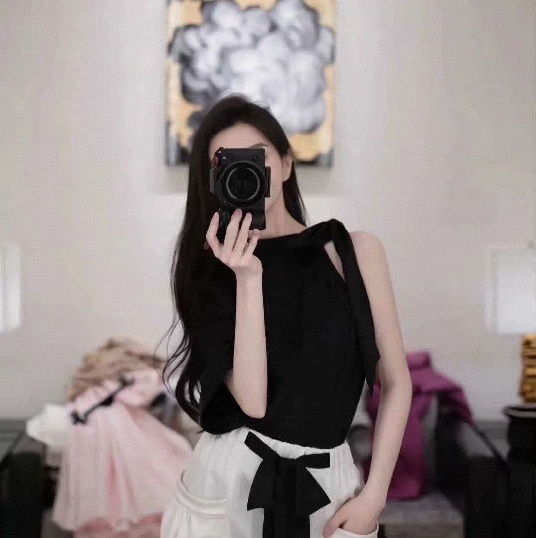 Chanel Chanel Silk Black T-Shirt S Women Size S / US 4 / IT 40 - 3 Thumbnail