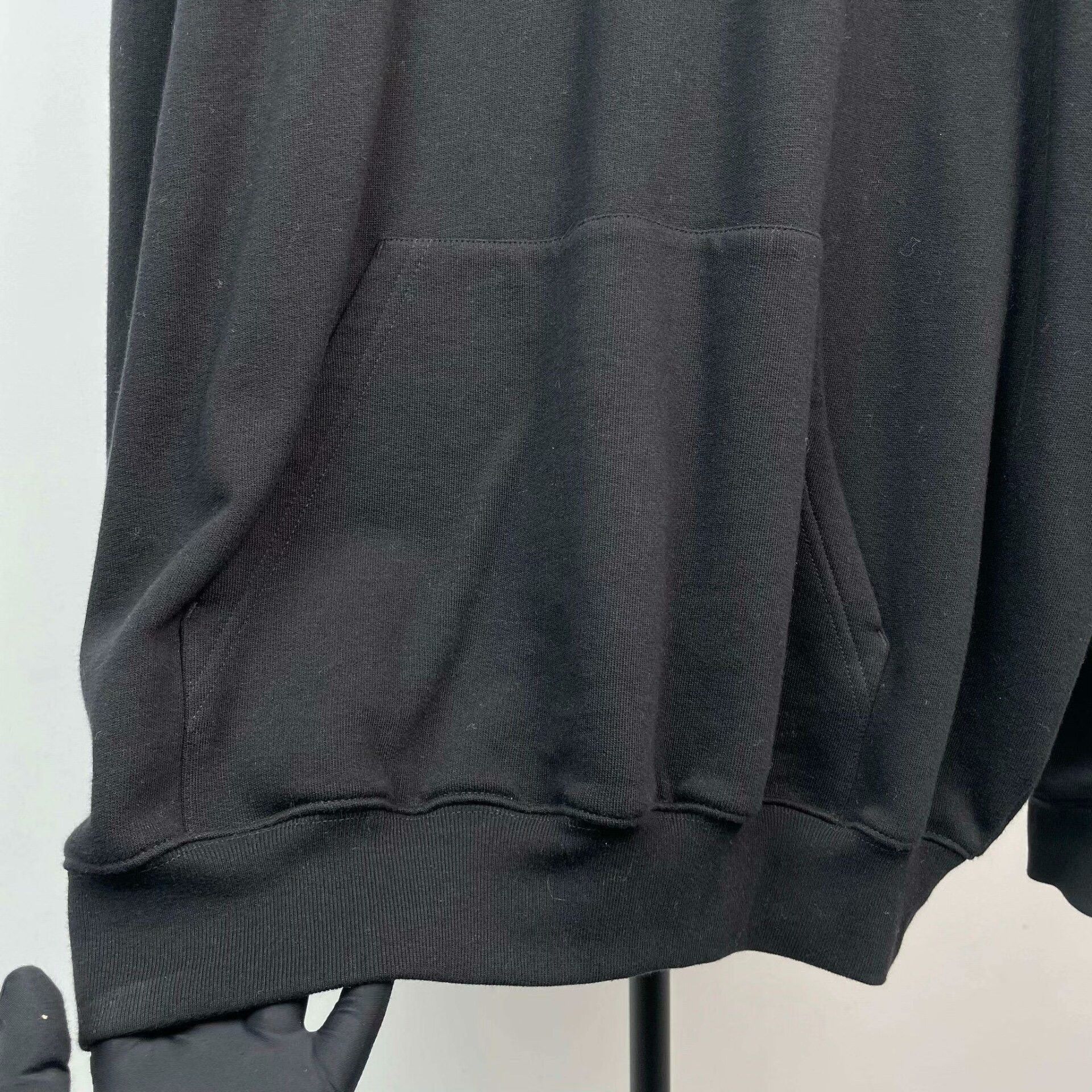 Balenciaga Balenciaga Cotton Black Hoodie M Men Size US M / EU 48-50 / 2 - 9 Thumbnail