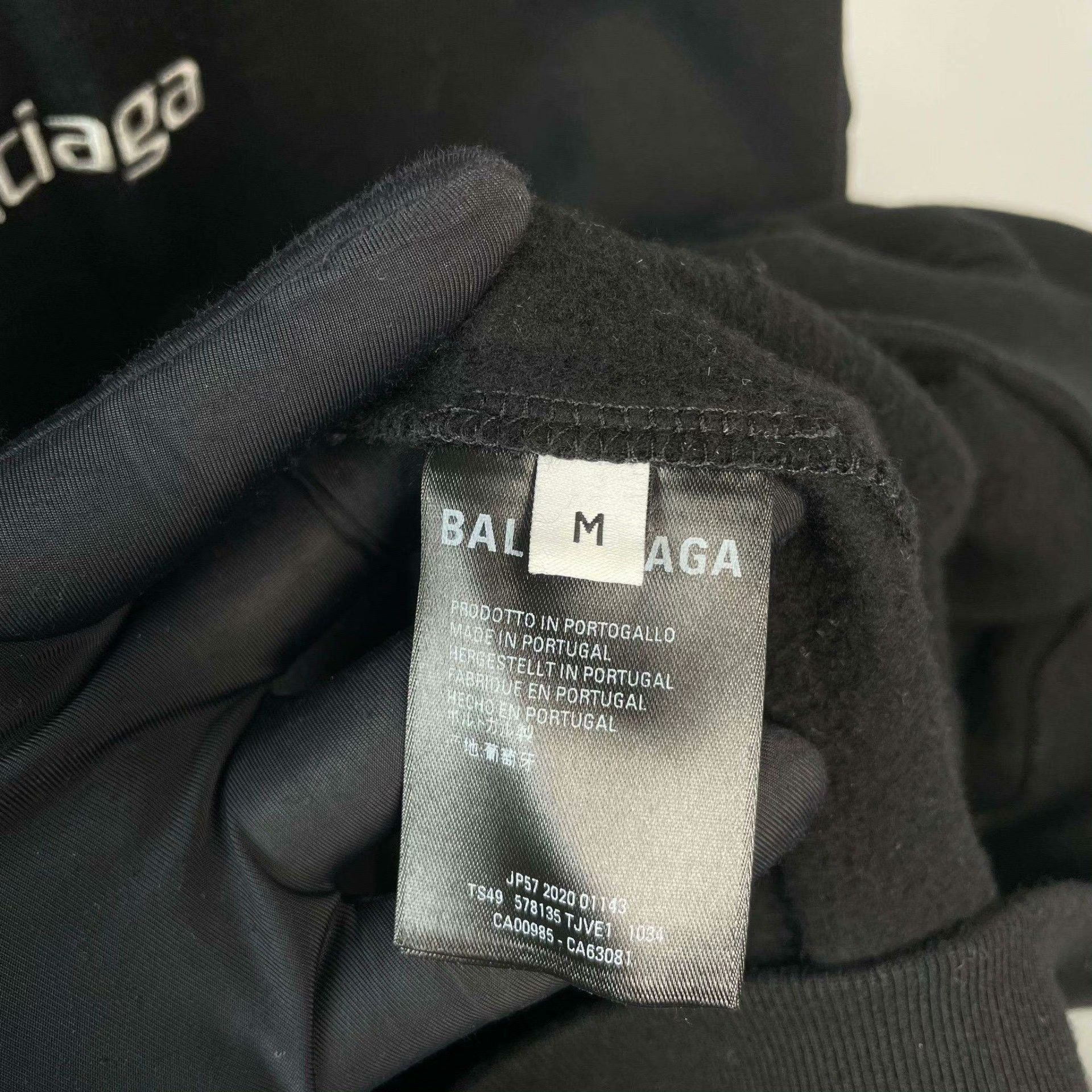 Balenciaga Balenciaga Cotton Black Hoodie M Men Size US M / EU 48-50 / 2 - 4 Thumbnail
