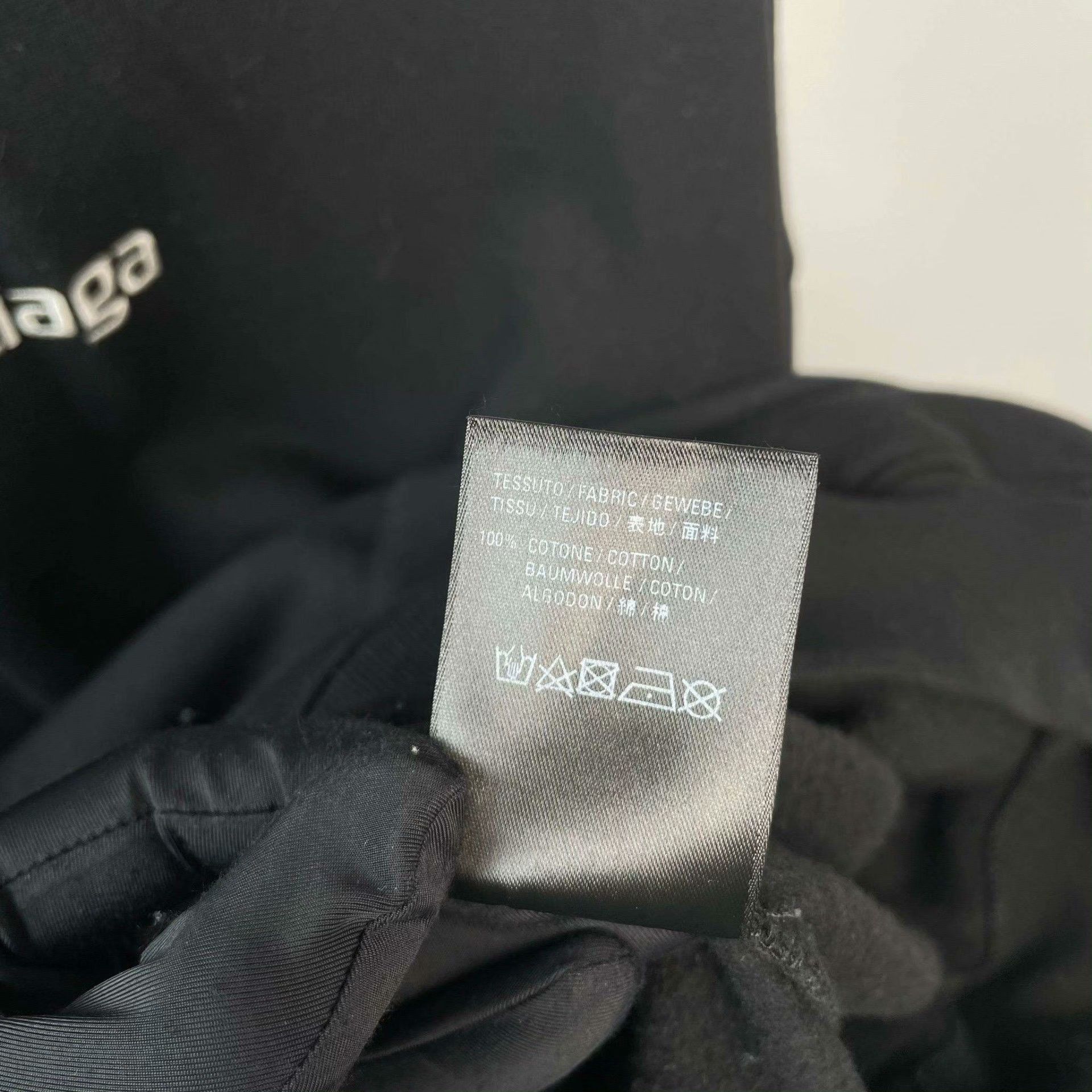 Balenciaga Balenciaga Cotton Black Hoodie M Men Size US M / EU 48-50 / 2 - 6 Thumbnail