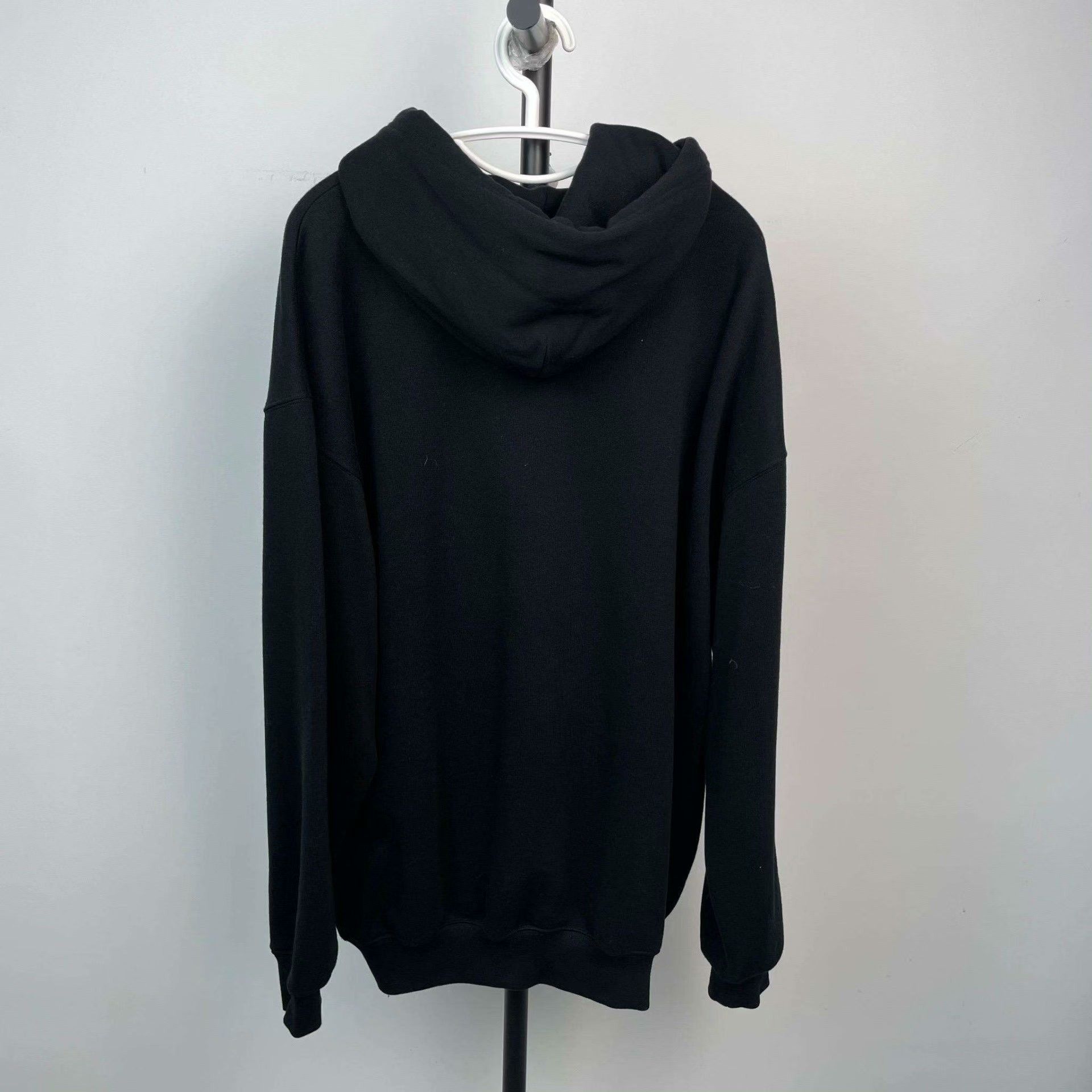 Balenciaga Balenciaga Cotton Black Hoodie M Men Size US M / EU 48-50 / 2 - 2 Thumbnail